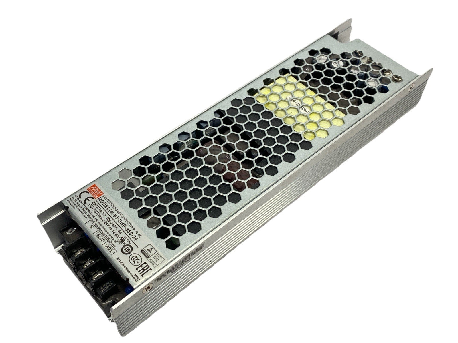 Mean Well UHP-350-24 Power Supply Input 4A 100-240V Output 14.6A 24V - Maverick Industrial Sales