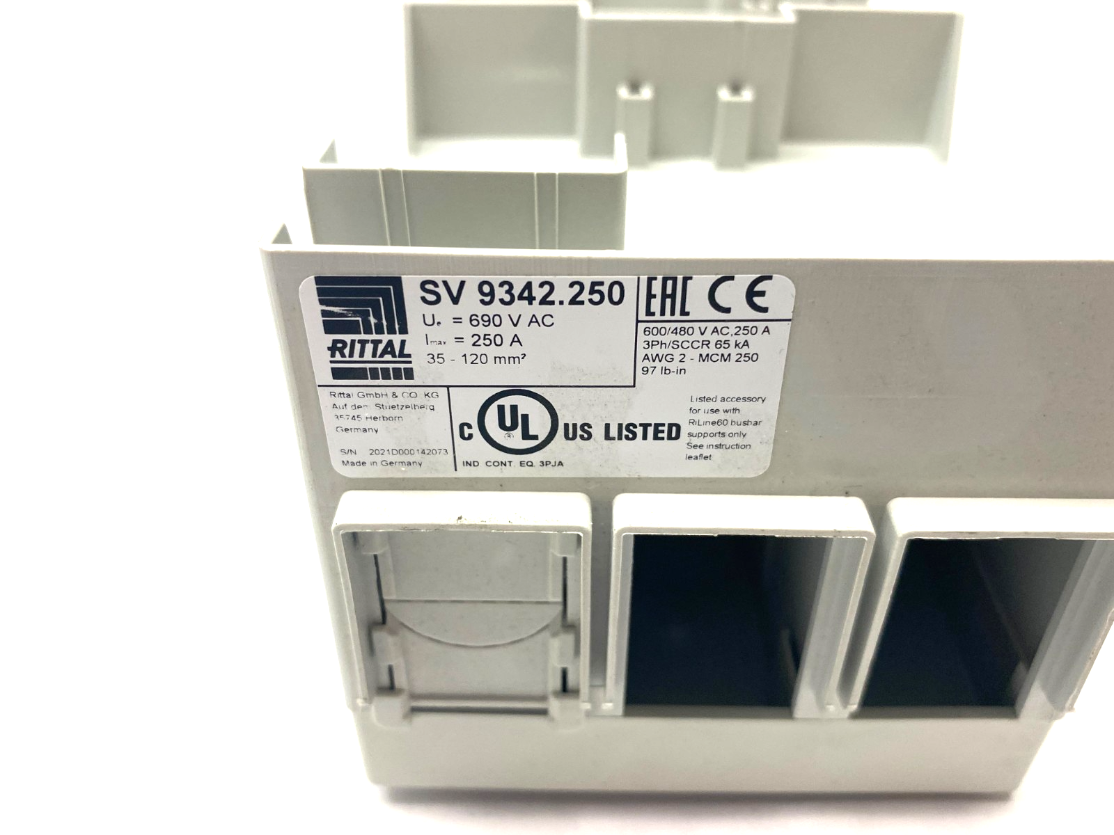 Rittal SV 9342.250 Connection Adapter for Busbar Systems 9342250 - Maverick Industrial Sales