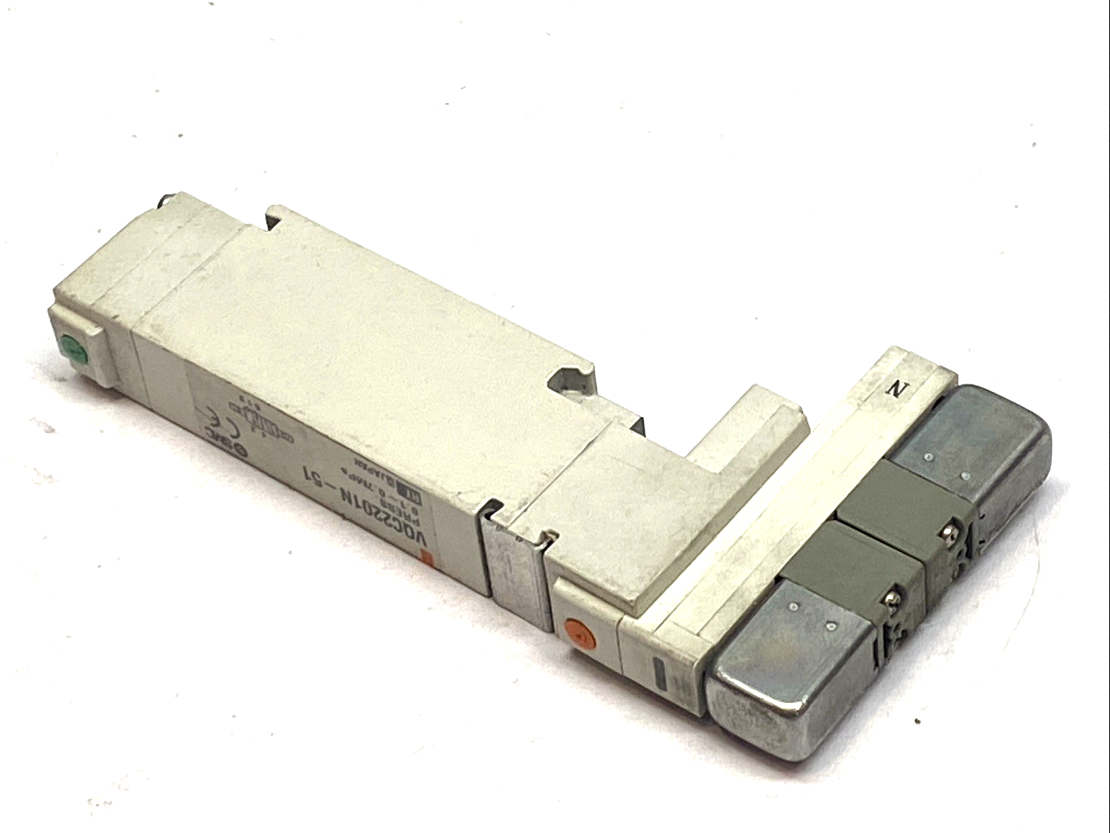 VQC2201N-51 | SMC 5-Port Solenoid Valve 24VDC Double 2-Position Actuator - Used - Maverick Industrial Sales