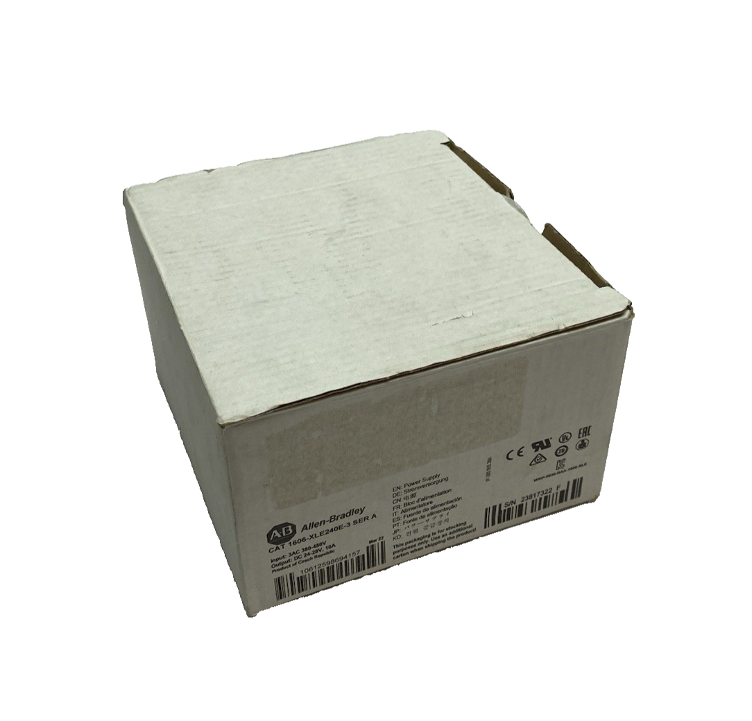 1606-XLE240E-3 | Allen Bradley Ser. A Power Supply 3AC 380-480V Input - New Other - Maverick Industrial Sales