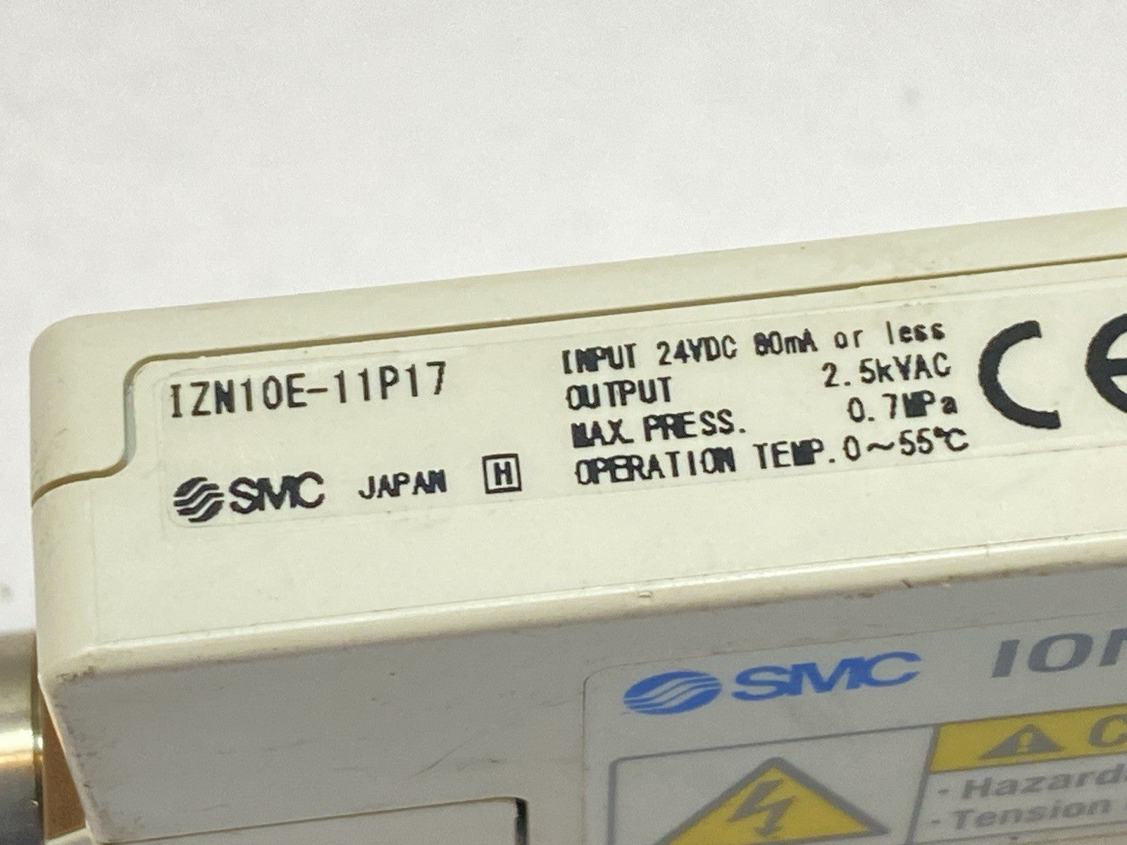 IZN10E-11P17 | SMC Nozzle Type Ionizer - Used - Maverick Industrial Sales