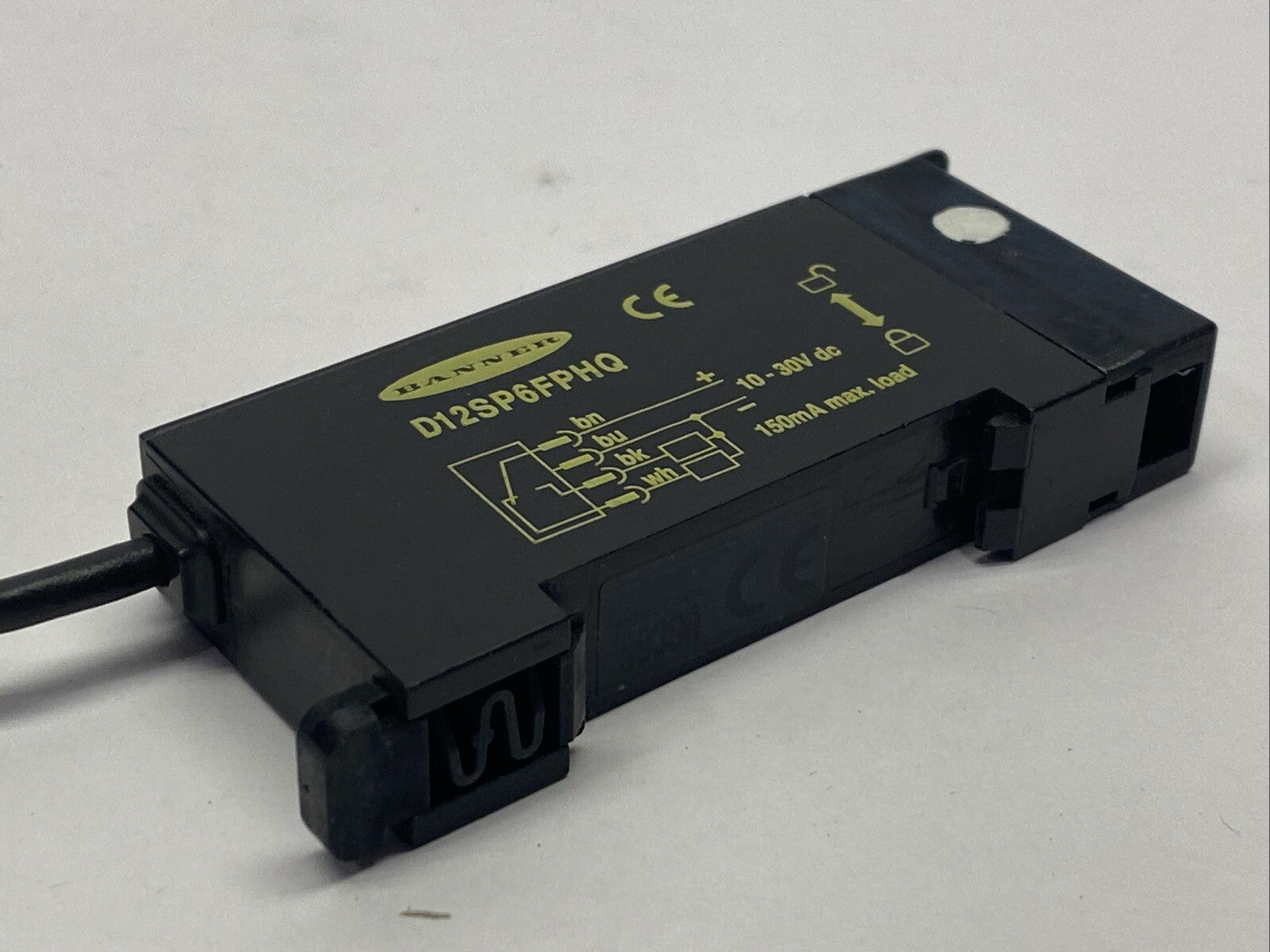 Banner D12SP6FPHQ High Power Plastic Fiber Optic Sensor 10-30VDC 34974 - Maverick Industrial Sales