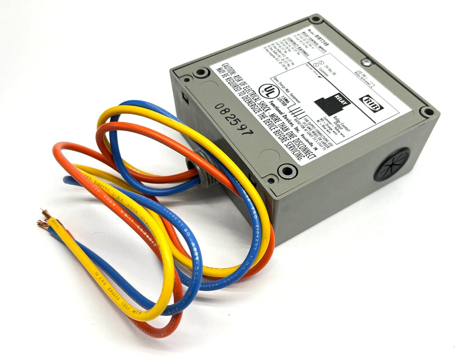 RIBT24B | Functional Devices Power Relay SPDT 20A 24V NEMA 1 08597 - New – Open box - Maverick Industrial Sales