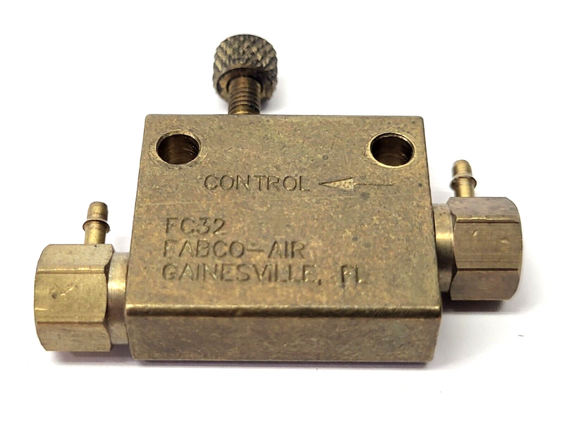 Fabco-Air FC32 Flow Control Valve 10-32 UNF - Maverick Industrial Sales