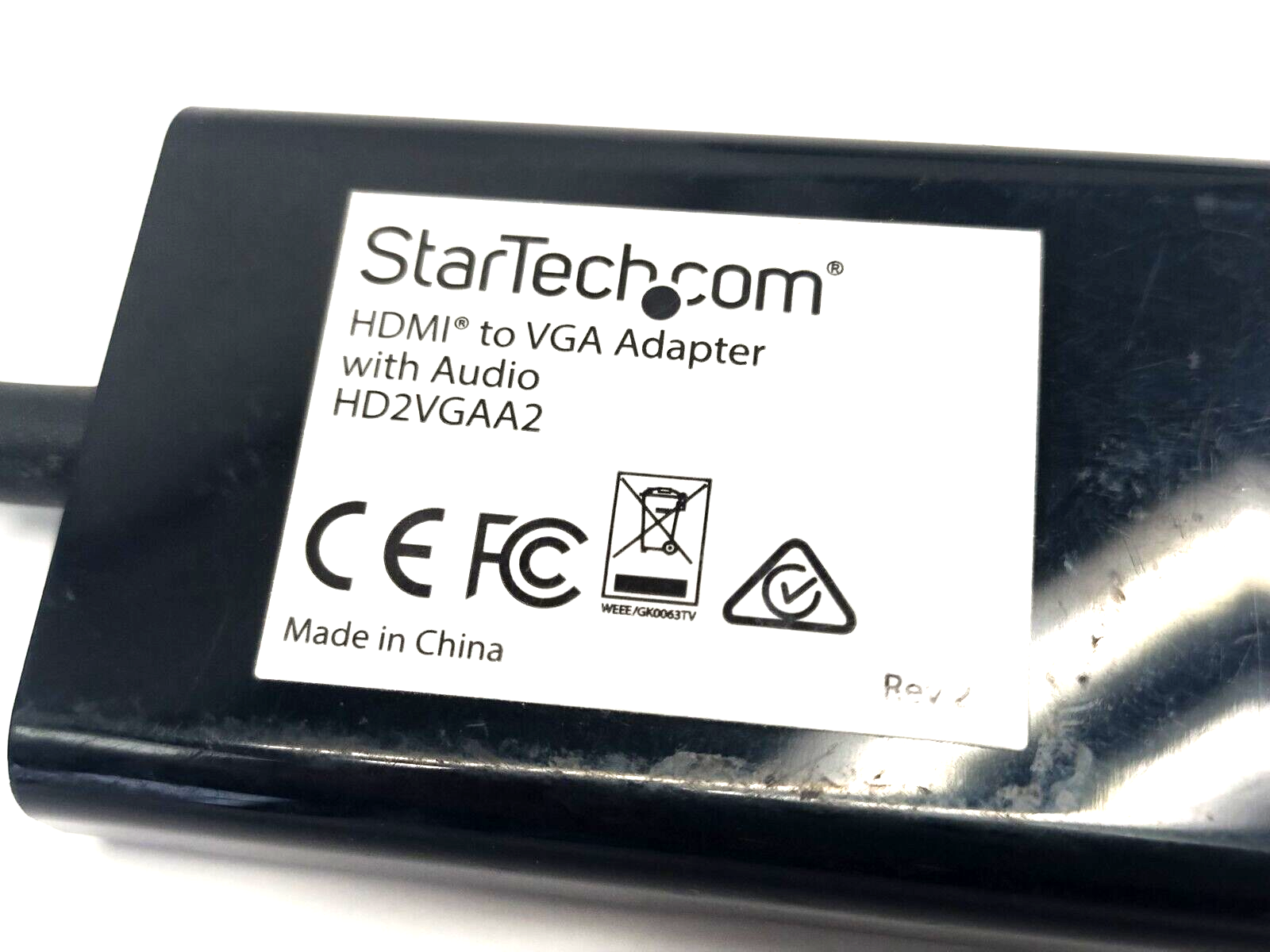StarTech HD2VGAA2 HDMI To VGA Video Adapter Converter w/ Audio 1920x1080 - Maverick Industrial Sales