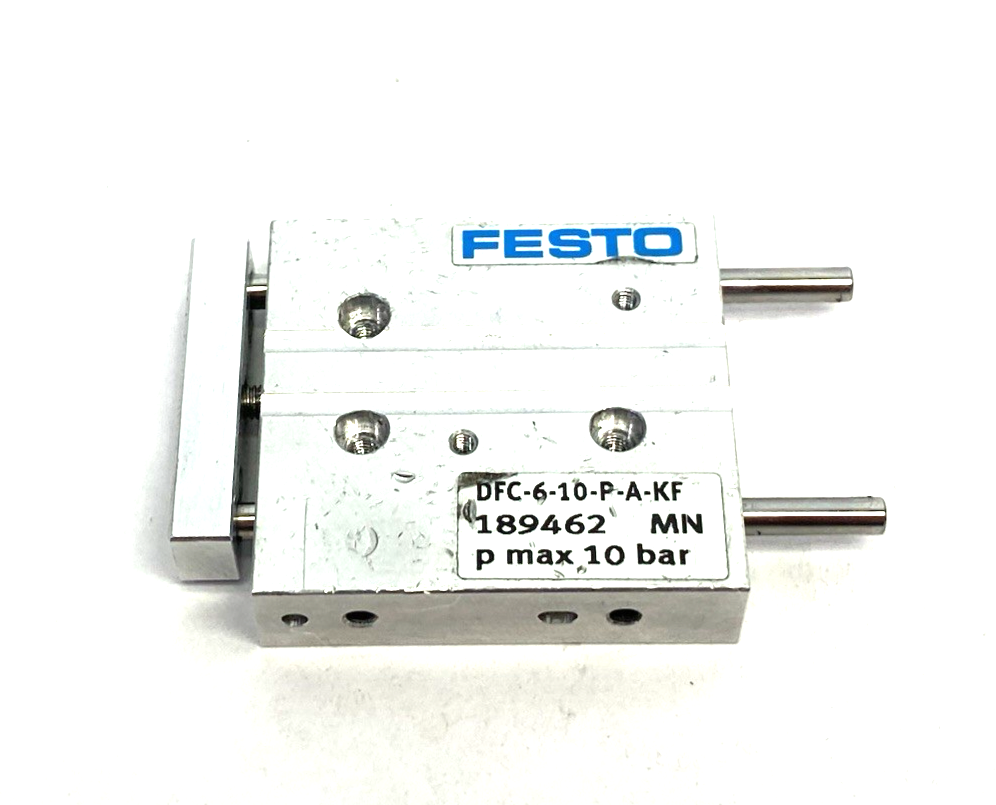 Festo DFC-6-10-P-A-KF Miniature Guided Cylinder Actuator, 6mm Bore, 189462 - Maverick Industrial Sales