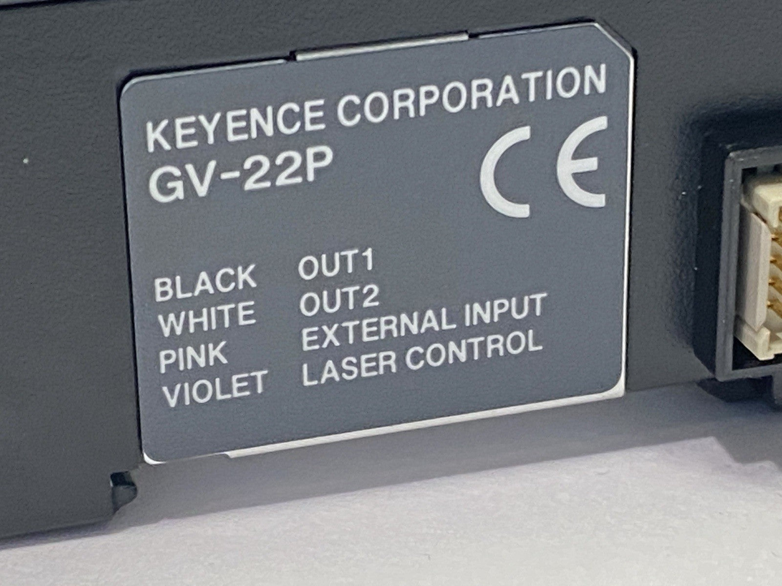 GV-22P | Keyence Digital CMOS Laser Sensor Amplifier Unit Expansion Unit PNP - Used - Maverick Industrial Sales