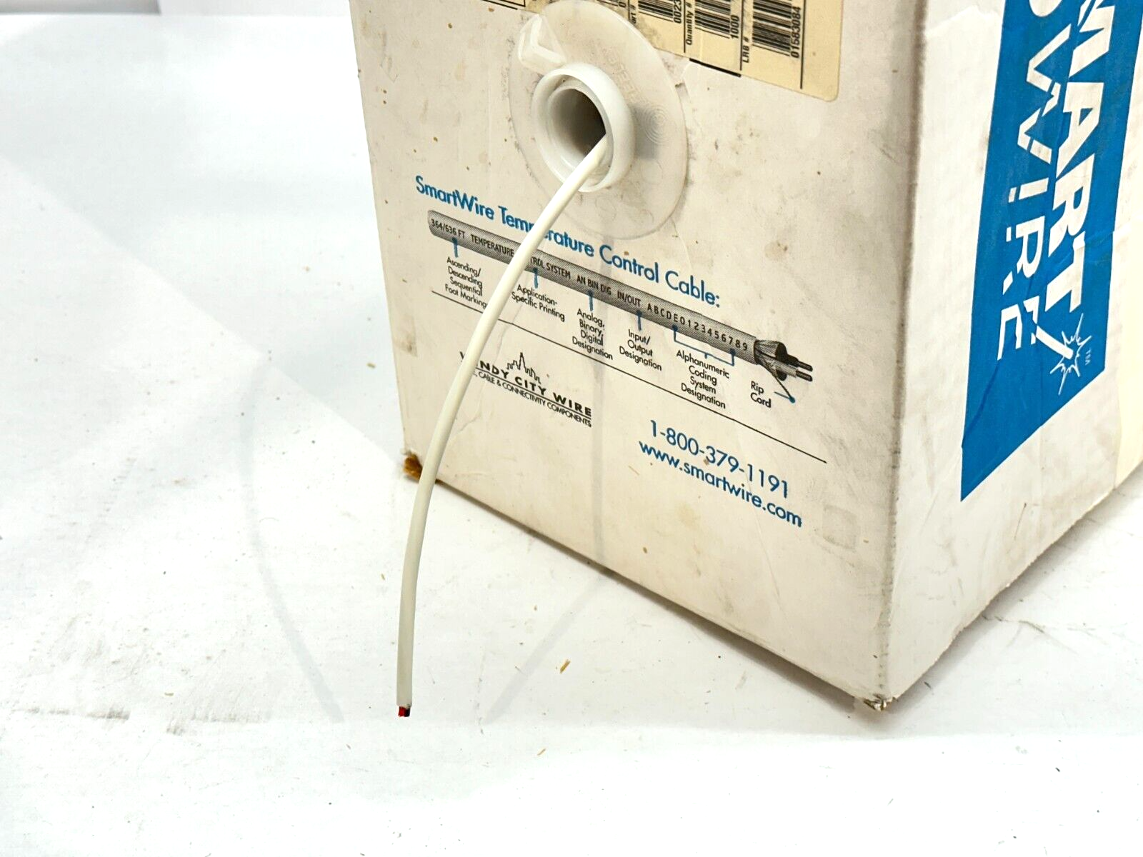 Smartwire 002330-B 18 AWG 3 Conductor Shielded Plenum White Jacket 644ft - Maverick Industrial Sales