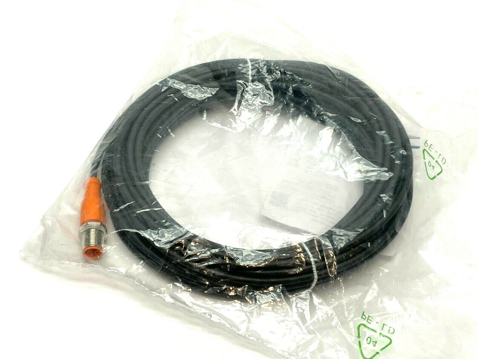 IFM EVC078 Male Cordset 10m Length M12 Connector ASTGH040MSS0010H04 - New – Open box - Maverick Industrial Sales