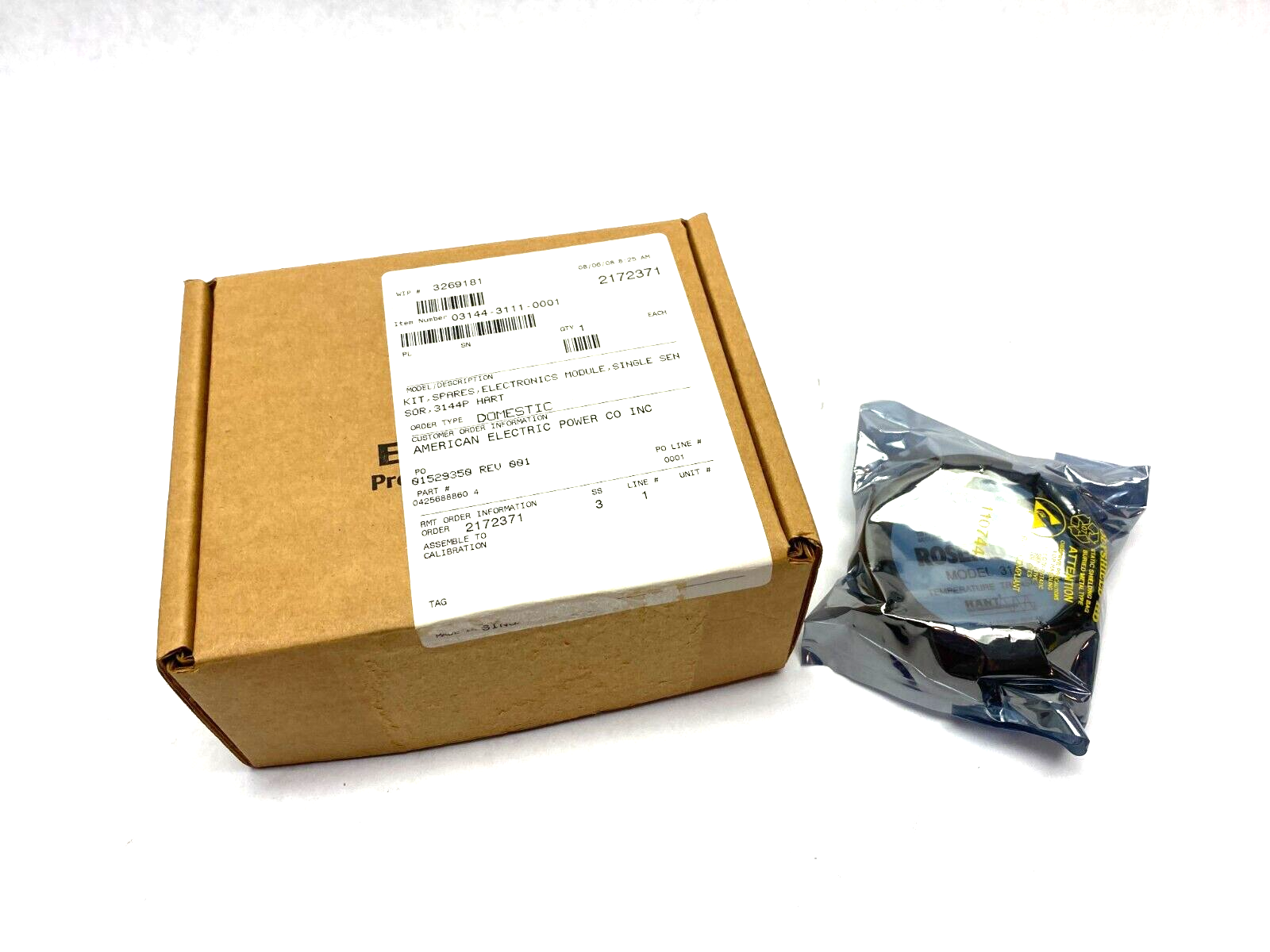 Rosemount Hart Electronics 03144-3111-0001 Temperature Transmitter Sensor Kit - Maverick Industrial Sales