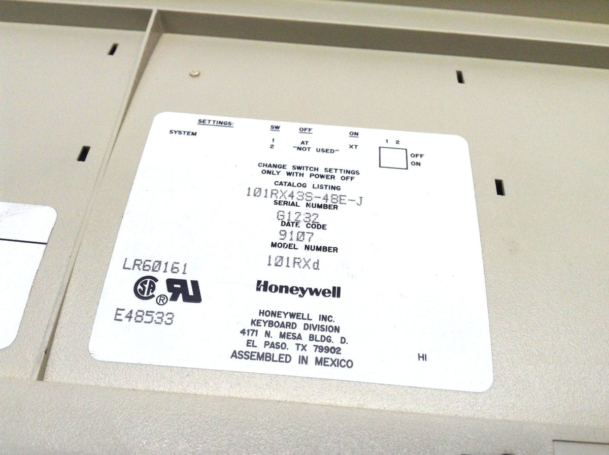 Mitutoyo CMM Keyboard Honeywell 101RX43S-48E-J 101RXd Programming Keyboard - Maverick Industrial Sales