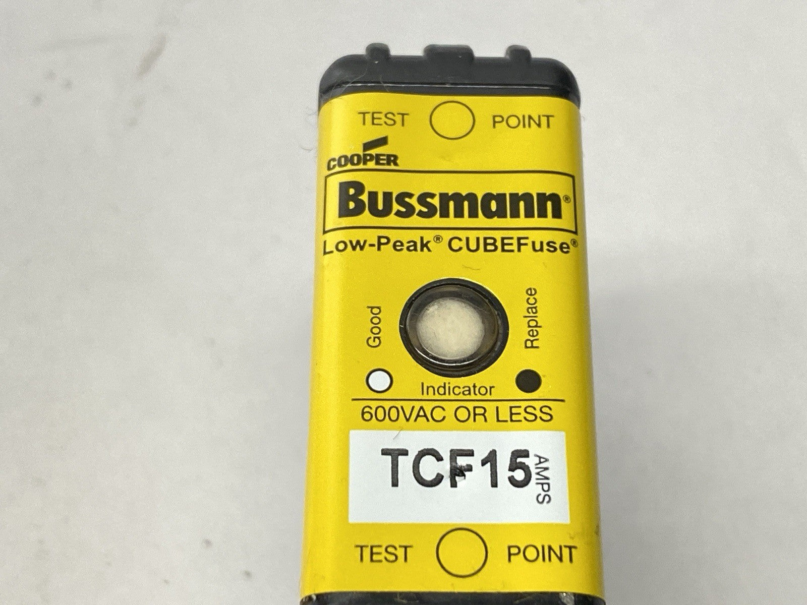 Bussmann TCF15 Low-Peak CUBEFuse Time Delay Fuse 15A 600VAC LOT OF 2 - Maverick Industrial Sales
