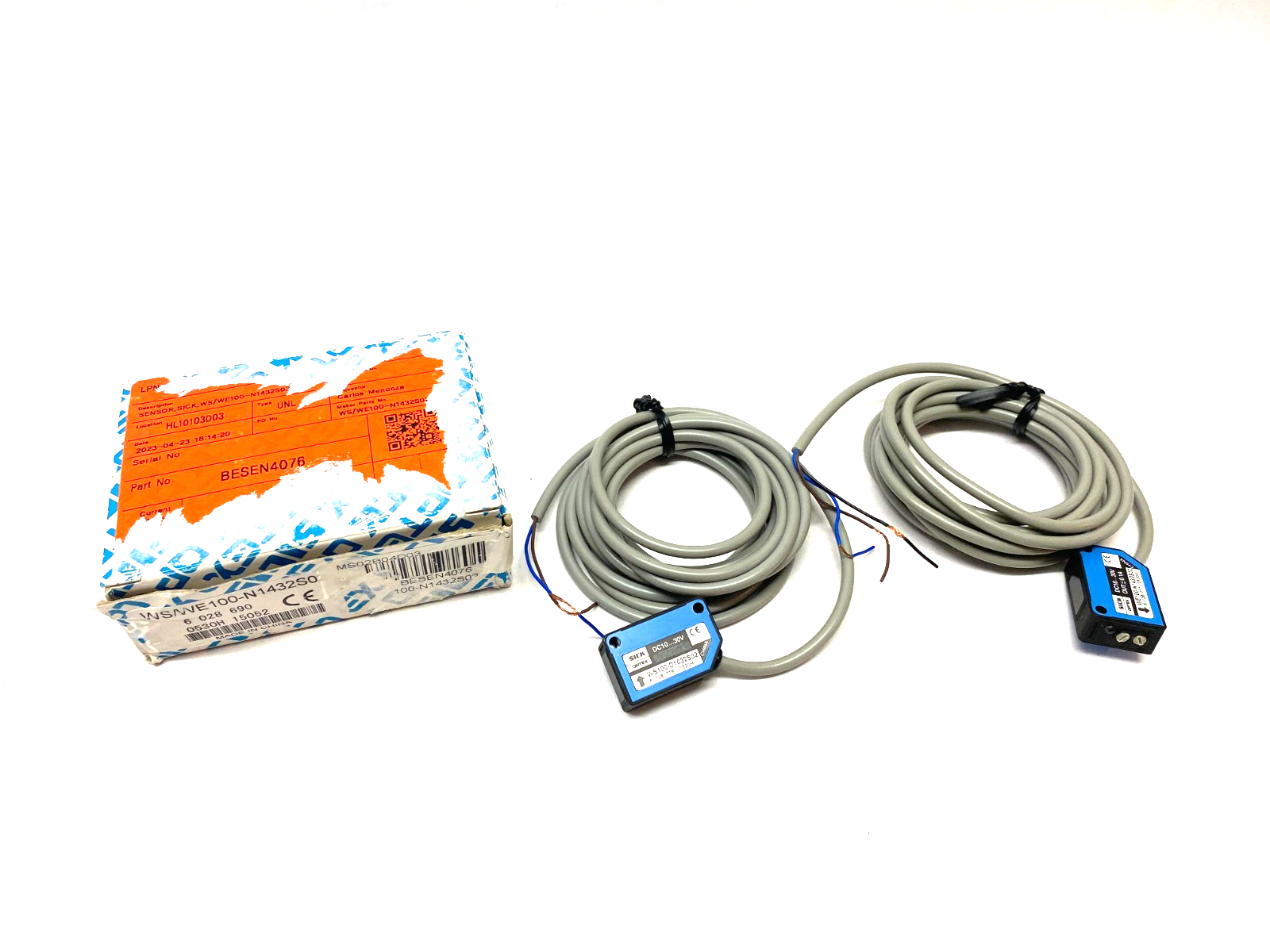 Sick WS/WE100-N1432S02 Through-Beam Photoelectric Sensor Set NPN 15m 6028690 - Maverick Industrial Sales