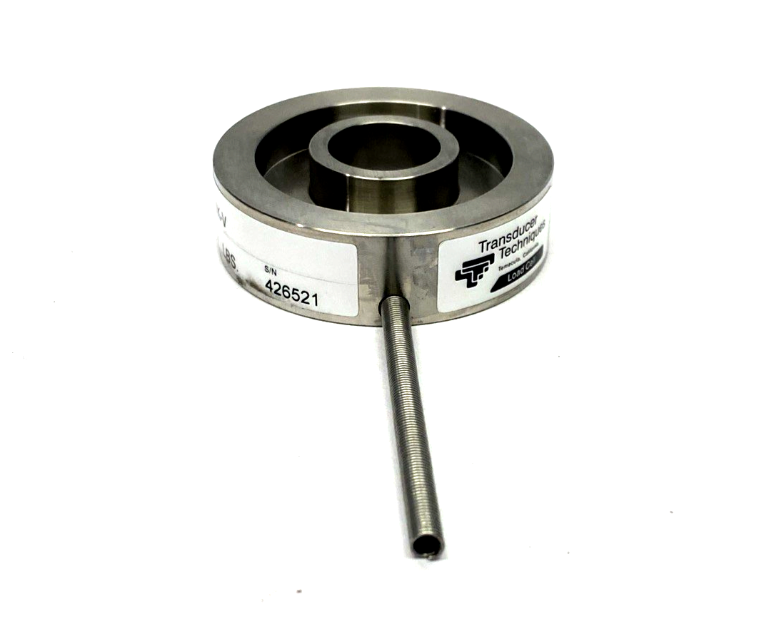 THC-IK-V | Transducer Techniques Through-Hole Load Cell Force Sensor 0-1K LB - For parts or not working - Maverick Industrial Sales