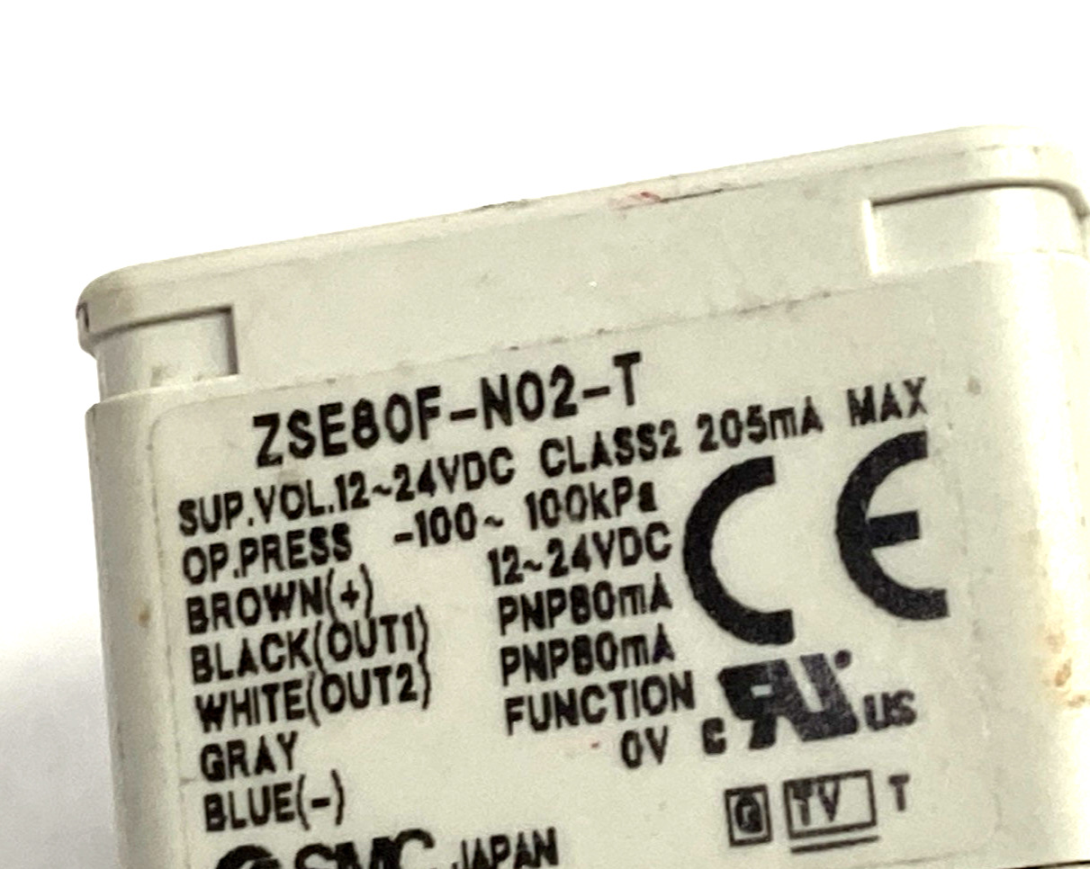 SMC ZSE80F-N02-T Vacuum Switch 1/4" NPT - Maverick Industrial Sales