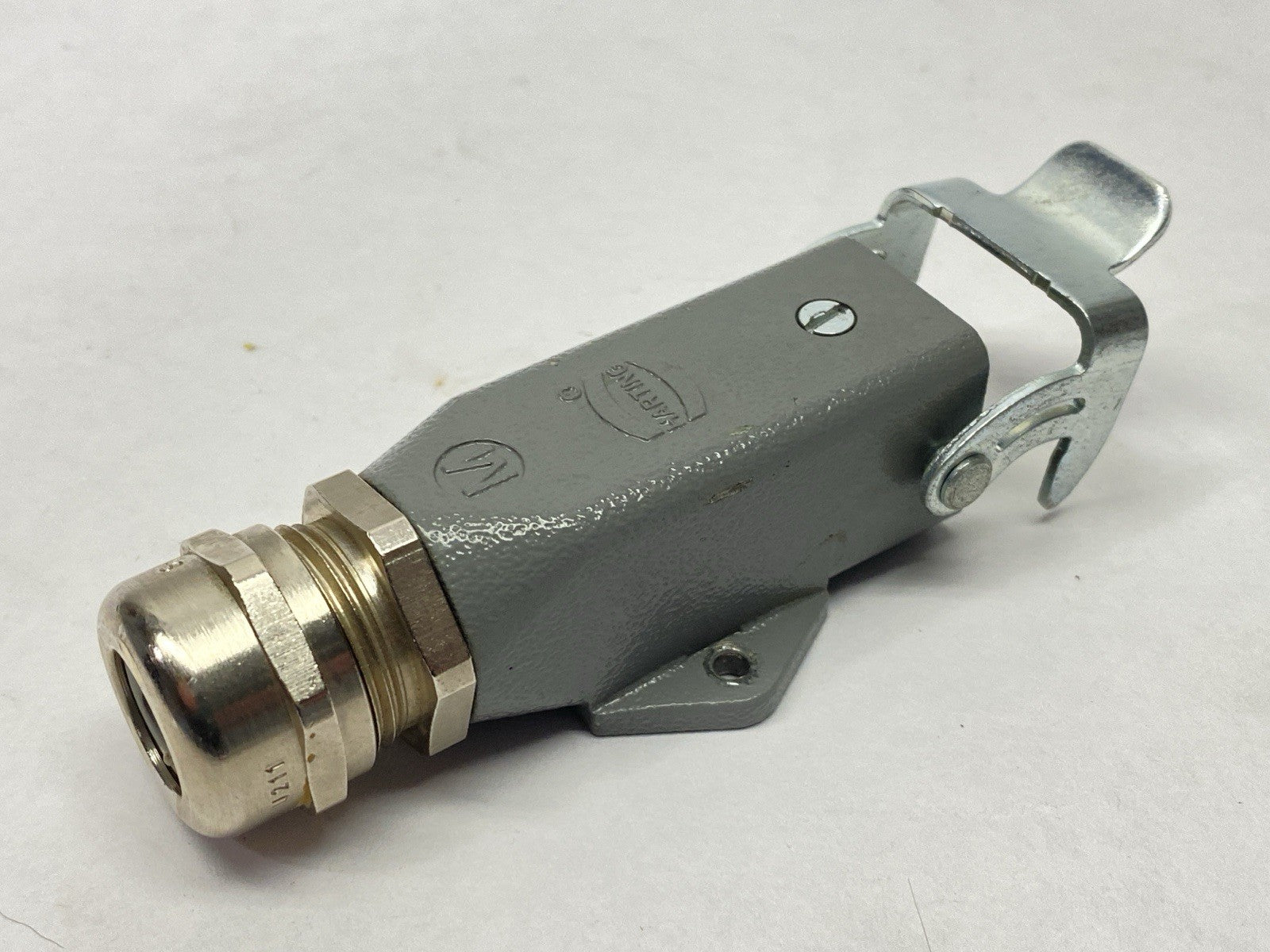 Harting Han 3A-HSM Angled-L-M20 Bottom Closed Connector Housing 19200031252 - Maverick Industrial Sales