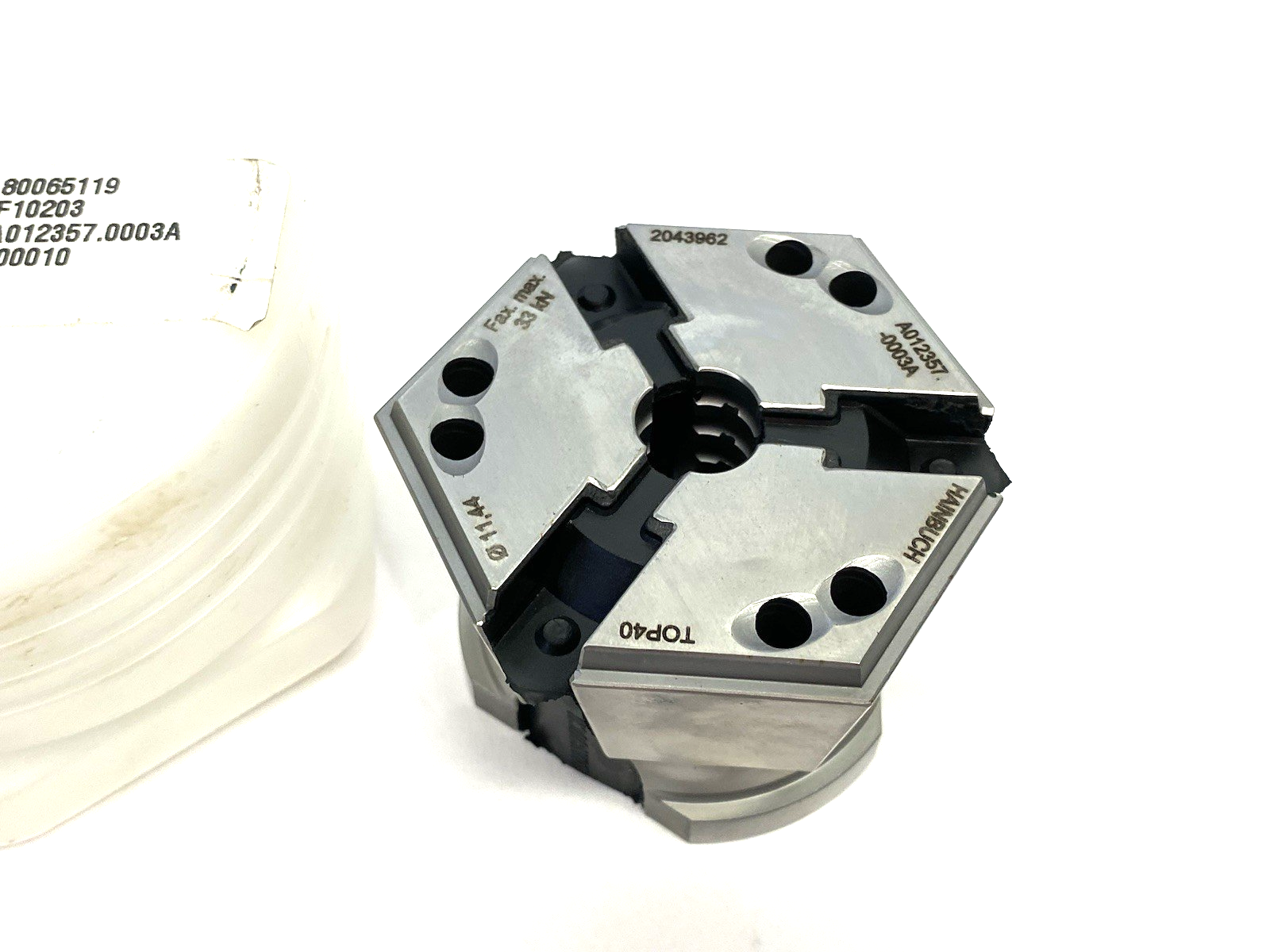 A012357.0003A | Hainbuch Clamping head TOP 40 11,44mm Round - New – Open box - Maverick Industrial Sales