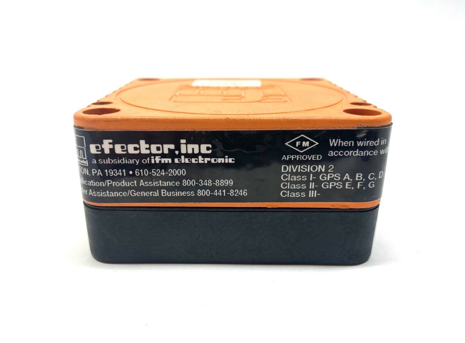 IFM Efector KD5041 Capacitive Proximity Sensor KDE3060-FPKG/NPT - Maverick Industrial Sales