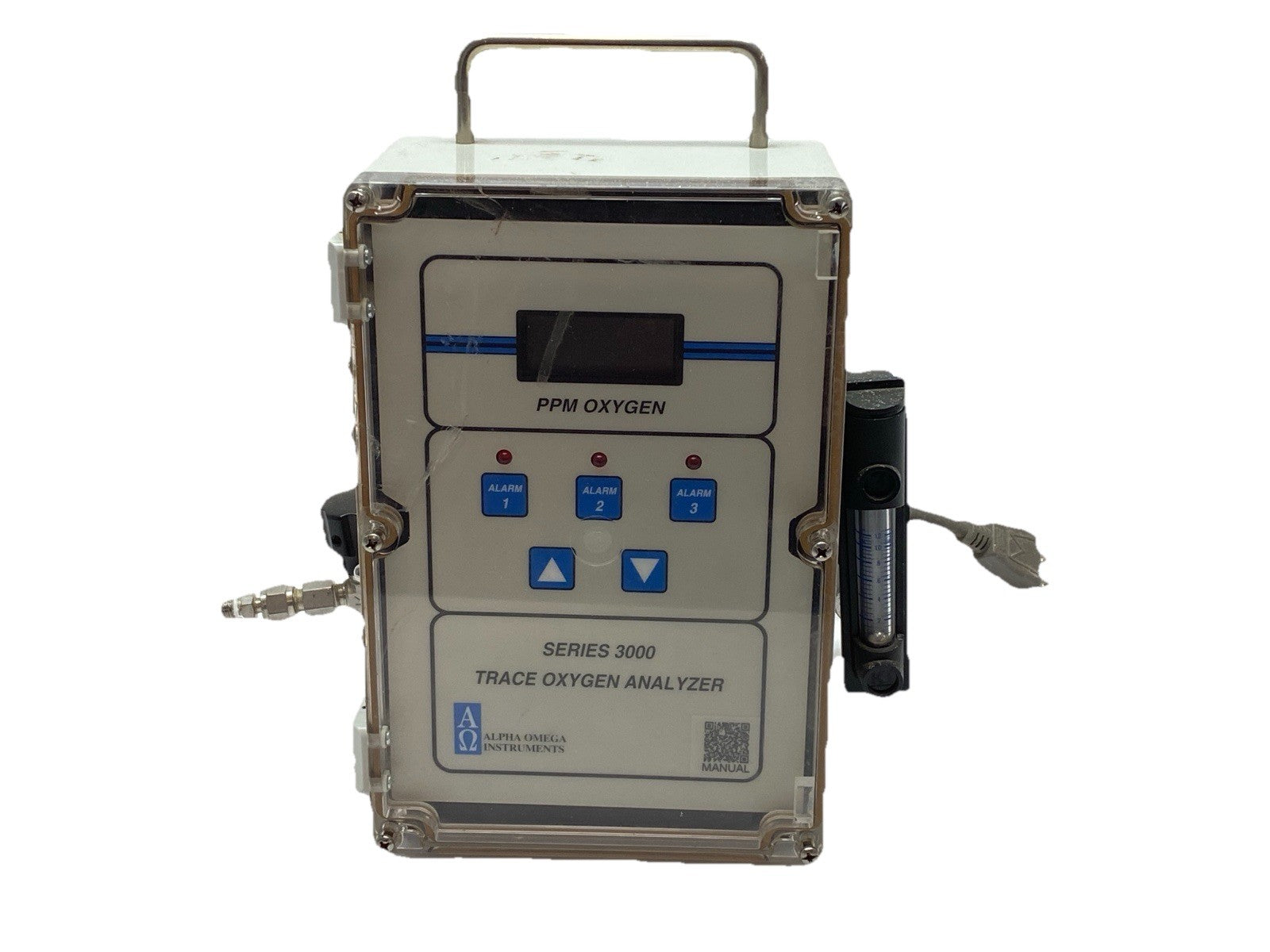 3000-G115BTP | Alpha Omega Instruments Series 3000 Trace Oxygen Analyzer 115VAC - For parts or not working - Maverick Industrial Sales