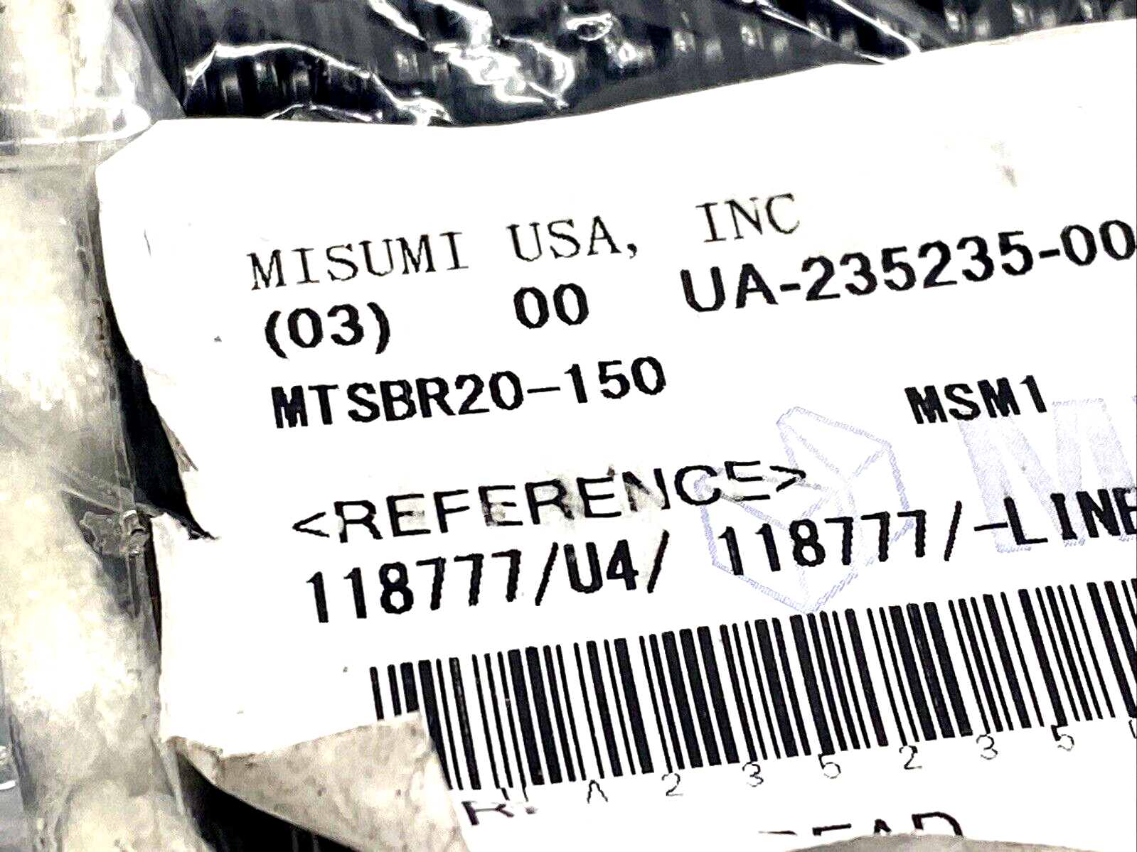 MiSUMi MTSBR20-150 Lead Screw 20mm Right Hand Thread 4mm Pitch 150mm Long 5-PACK - Maverick Industrial Sales