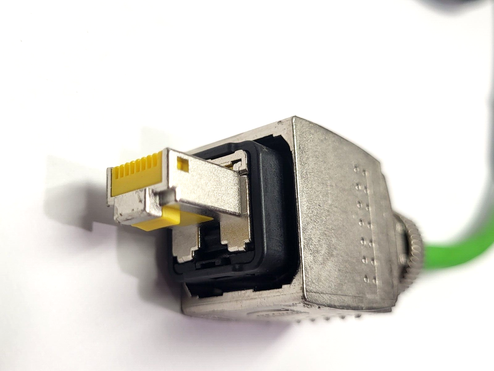 11007800, 001182023 | Helukabel industrial 11007800 Cable 12' 4-Pin Male to Male RJ45 001182023 - Used - Maverick Industrial Sales