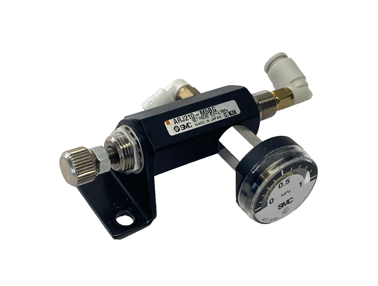 SMC ARJ210-M5BG Miniature Pneumatic Regulator 0.2 - 0.7 Mpa - Maverick Industrial Sales