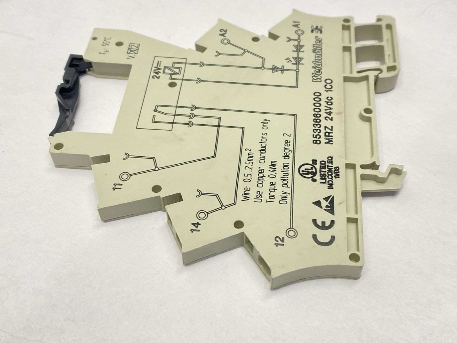 Weidmuller MRZ 24Vdc 1CO Relay Base 8533660000 LOT OF 7 - Maverick Industrial Sales
