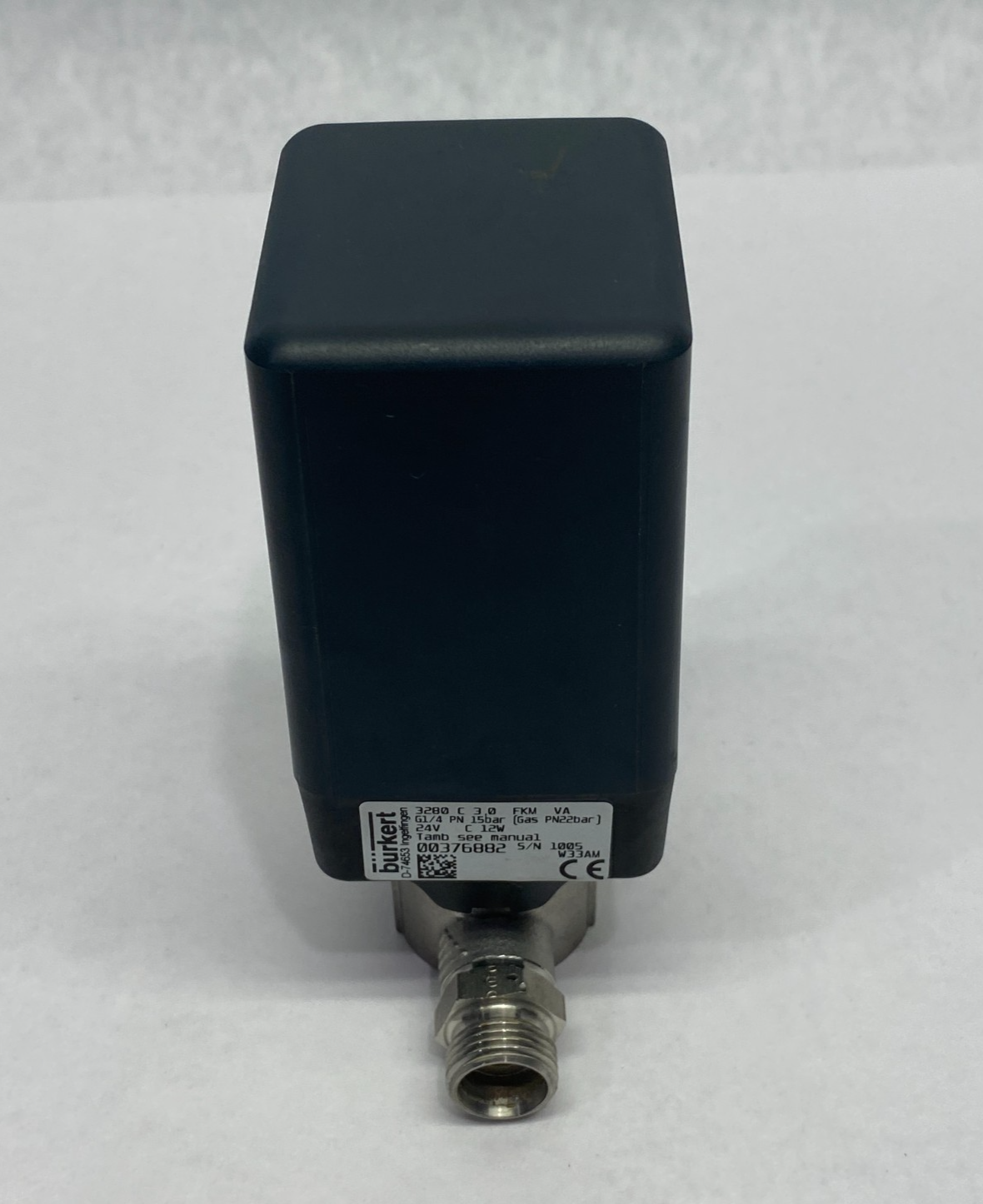 376882 | Bürkert Proportional Globe Valve 3280-CM-03,0FFVAGM82-024DC12-10-B4-1I-IX - Used - Maverick Industrial Sales