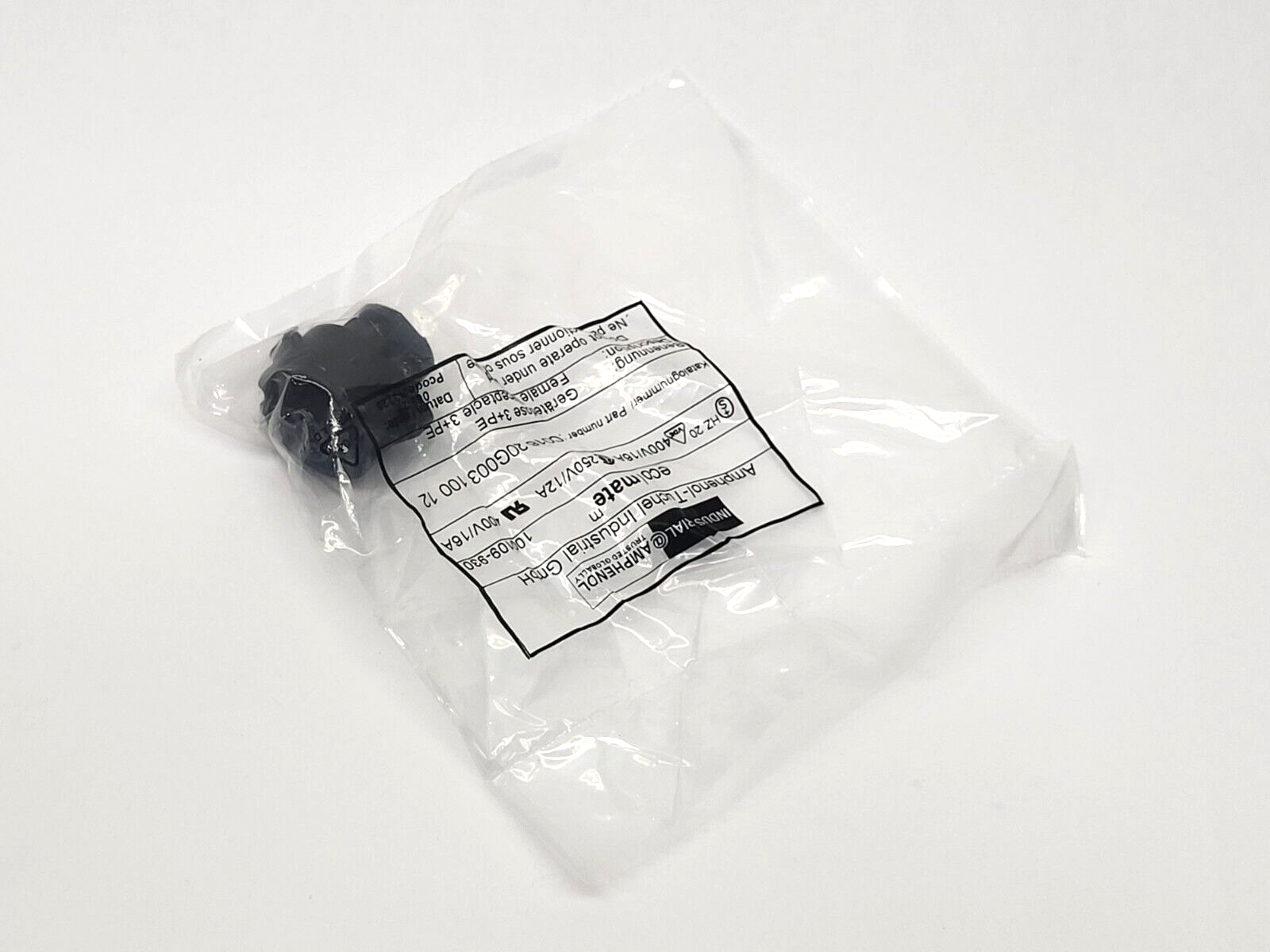 Amphenol-Tuchel Industrial C016 20G003 100 12 Ecolmate Female Receptacle 3+PE - Maverick Industrial Sales