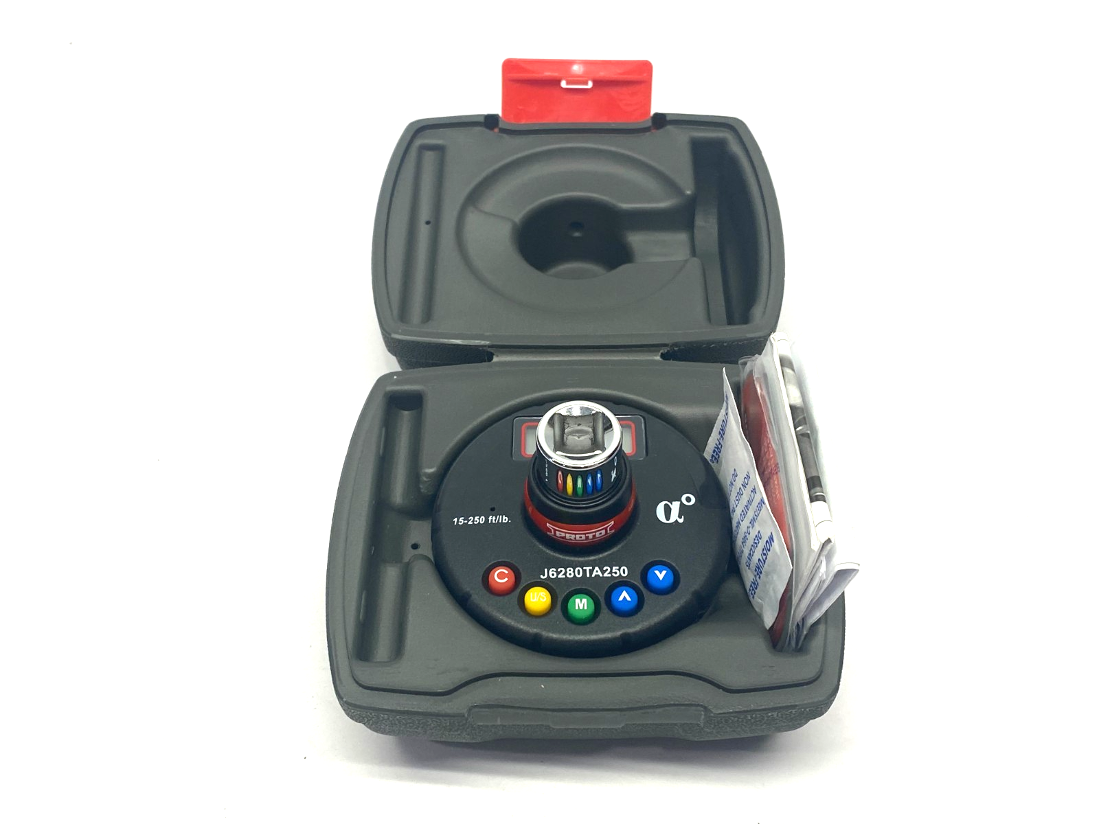 Proto J6280TA250 Digital Torque and Angle Adapter 1/2" Drive 12.5-250.7 ft/lb - Maverick Industrial Sales