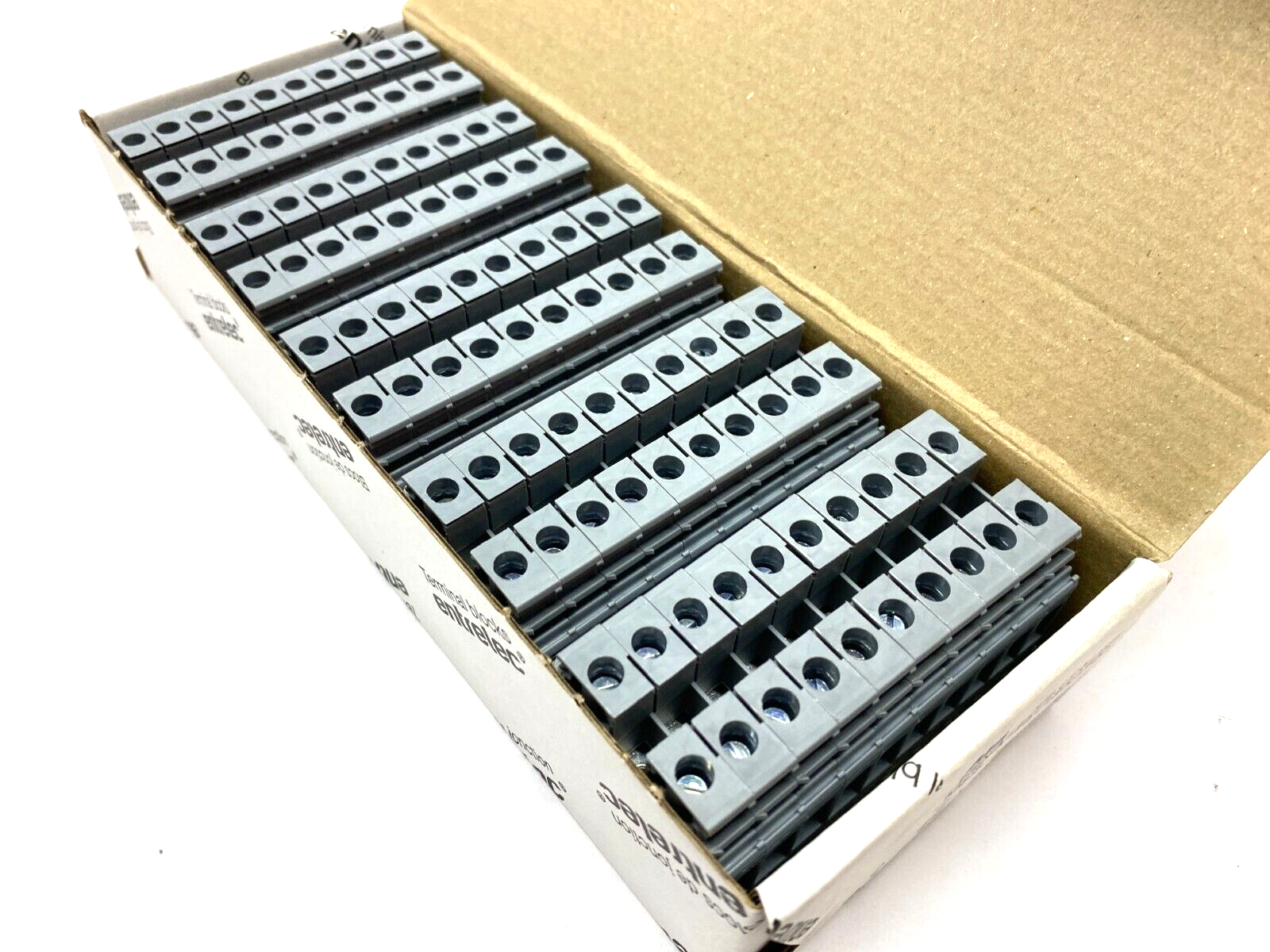 ABB Entrelec 1SNA115118R1100 Feed-Through Terminal Block Gray M6/8 BOX OF 50 - Maverick Industrial Sales