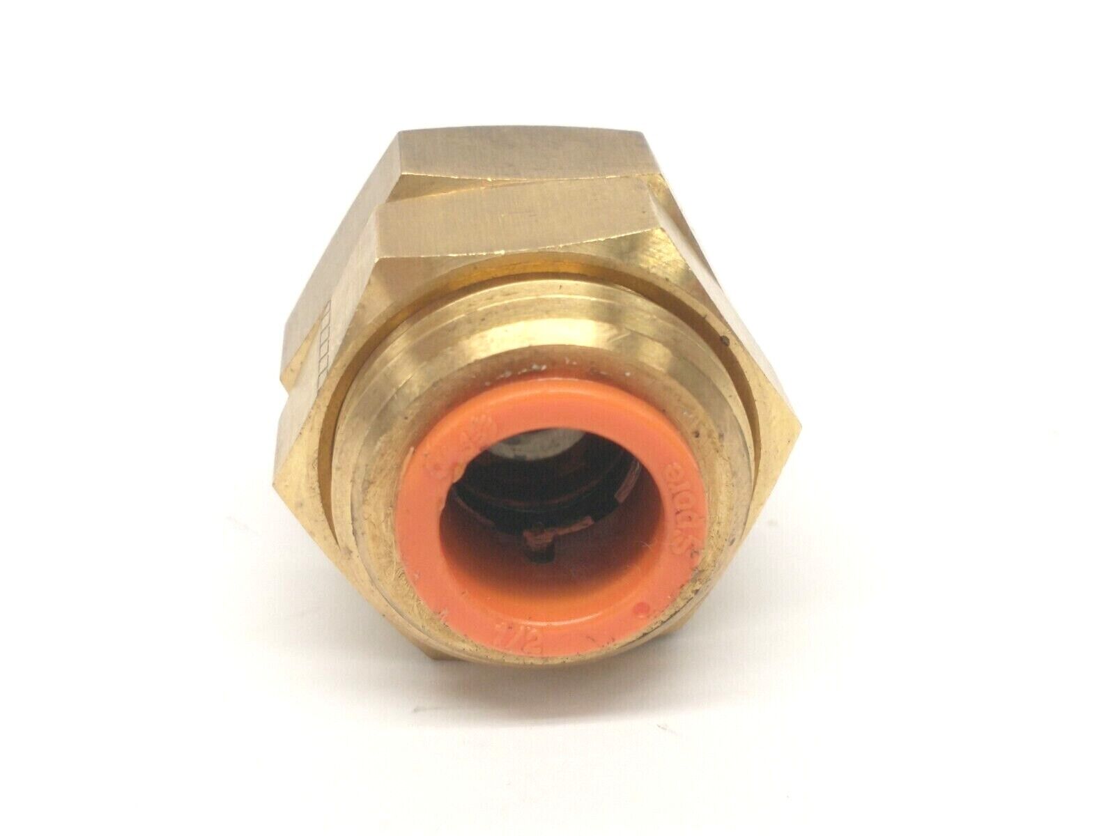 SMC KQ2E13-00A Bulkhead Union One-Touch Fitting 1/2" Tube Size LOT OF 5 - Maverick Industrial Sales