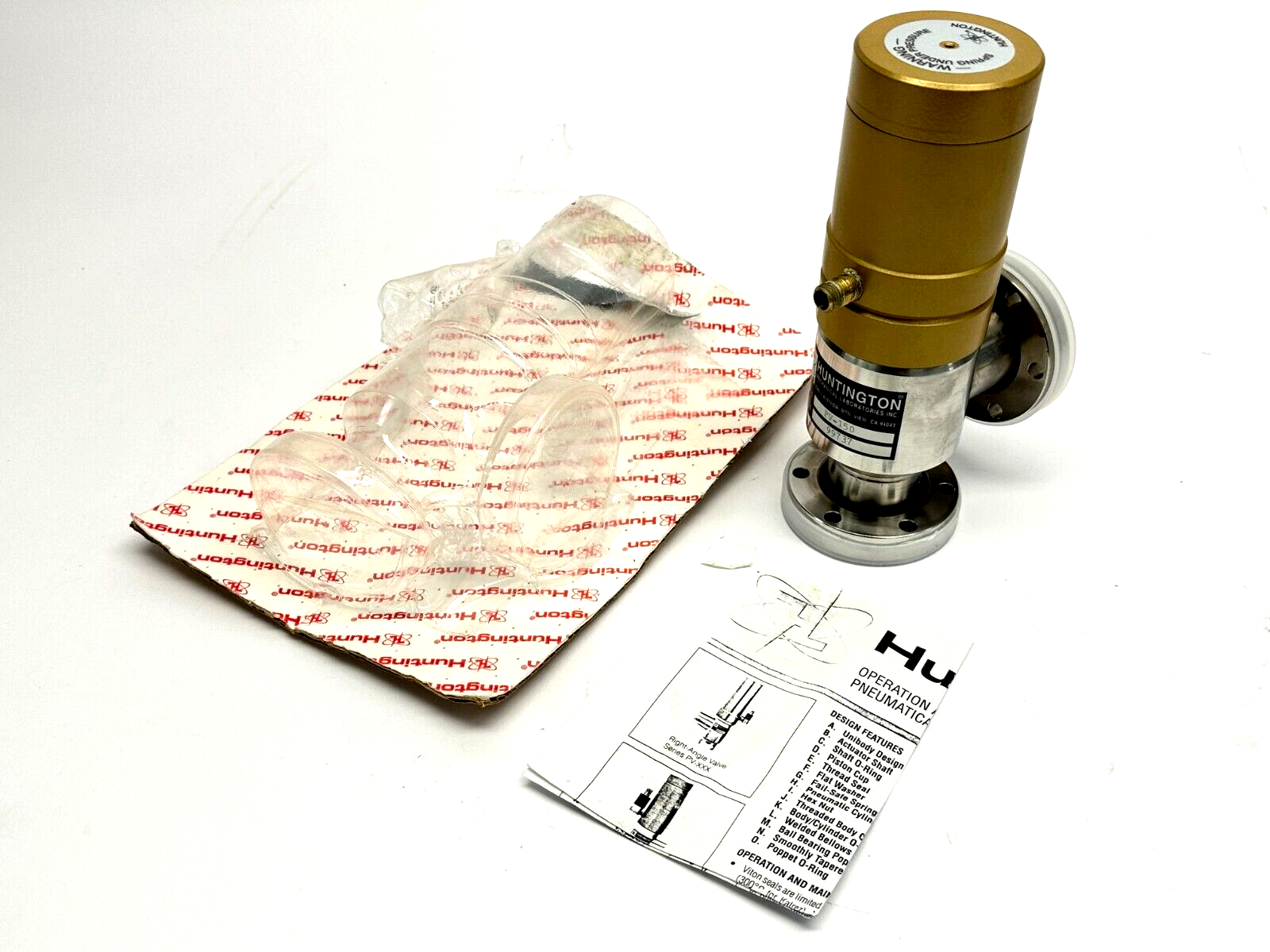 Huntington Mechanical Laboratories PV-150 Right Angle Pneumatic Valve - Maverick Industrial Sales