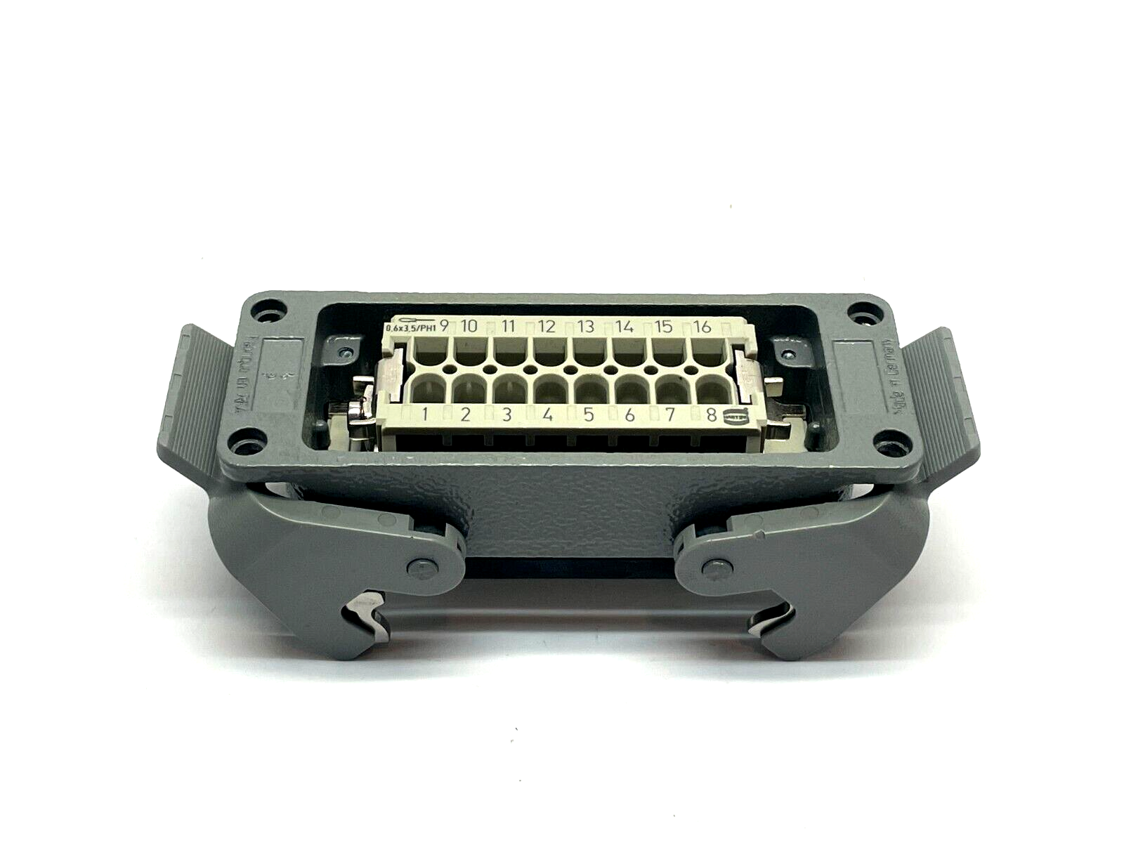 Harting Han E 16 Industrial Connector Female w/ Housing 09 33 016 2701 - Maverick Industrial Sales