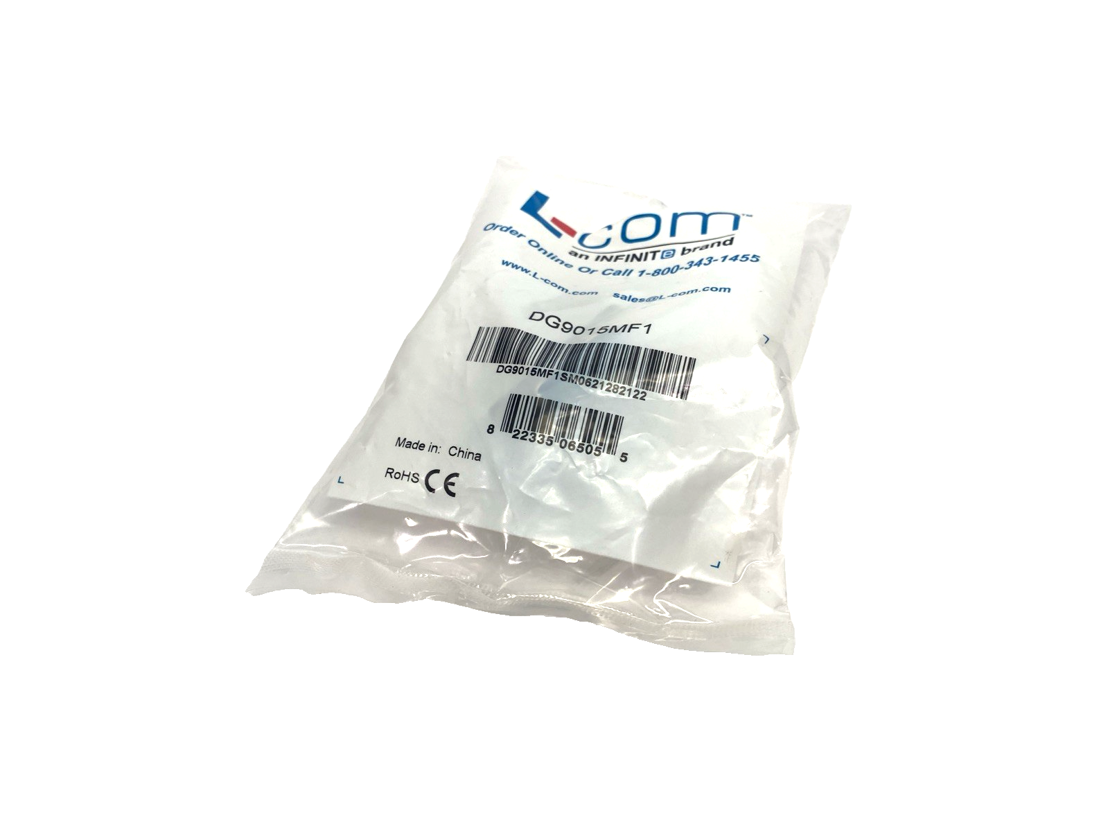 L-Com DG9015MF1 Low Profile Right Angle Adapter, DB15 Male To Female LOT OF 4 - Maverick Industrial Sales