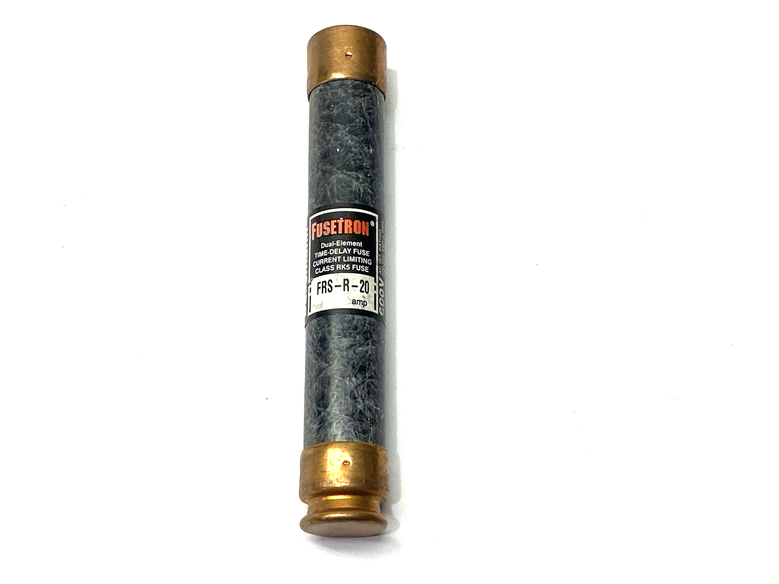 Fusetron FRS-R-20 Time-Delay Current Limiting Fuse Class RK5 600V 20A SHELFWARE - Maverick Industrial Sales