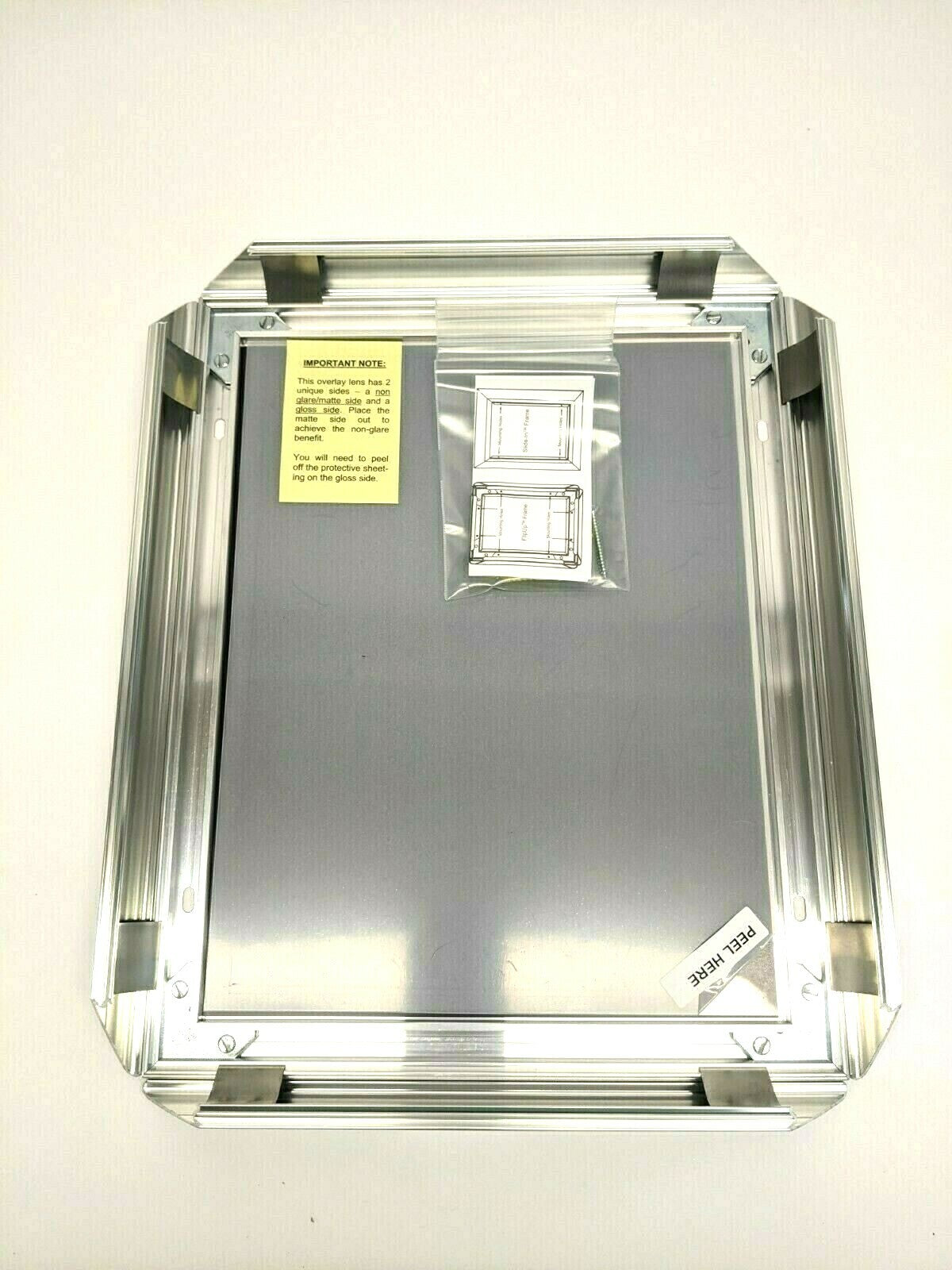 Alpina FF-ST 1.25" FlipUp Silver Front Load Frame 8.5" x 11" - Maverick Industrial Sales