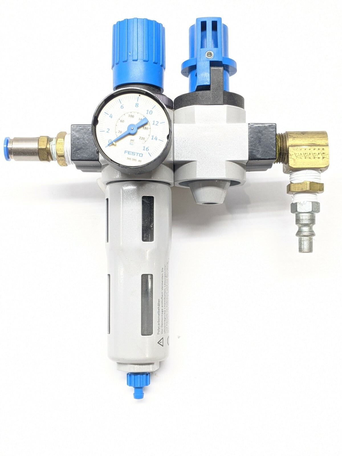 Festo 162682 Filter Regulator 170681 Shut Off Valve - Maverick Industrial Sales
