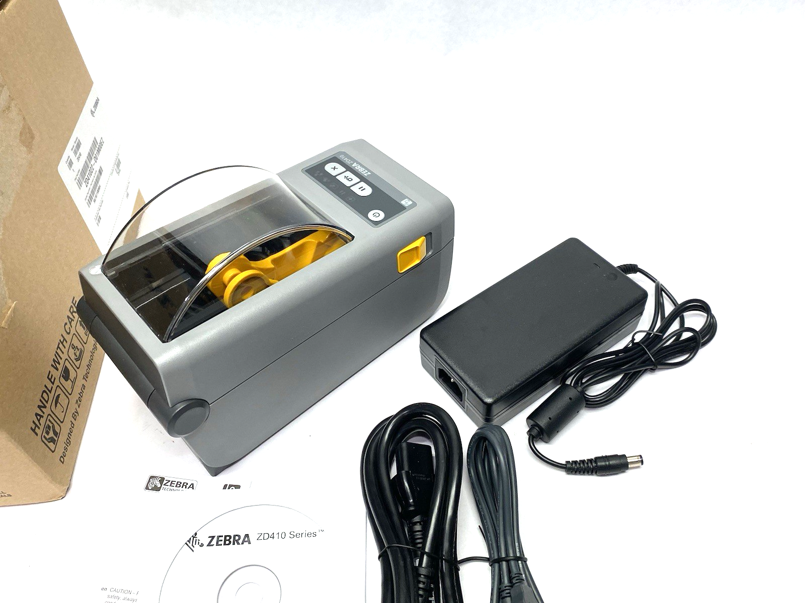 Zebra ZD41022-D01M00EZ Compact Barcode Printer ZD410, USB & Bluetooth Interface - Maverick Industrial Sales