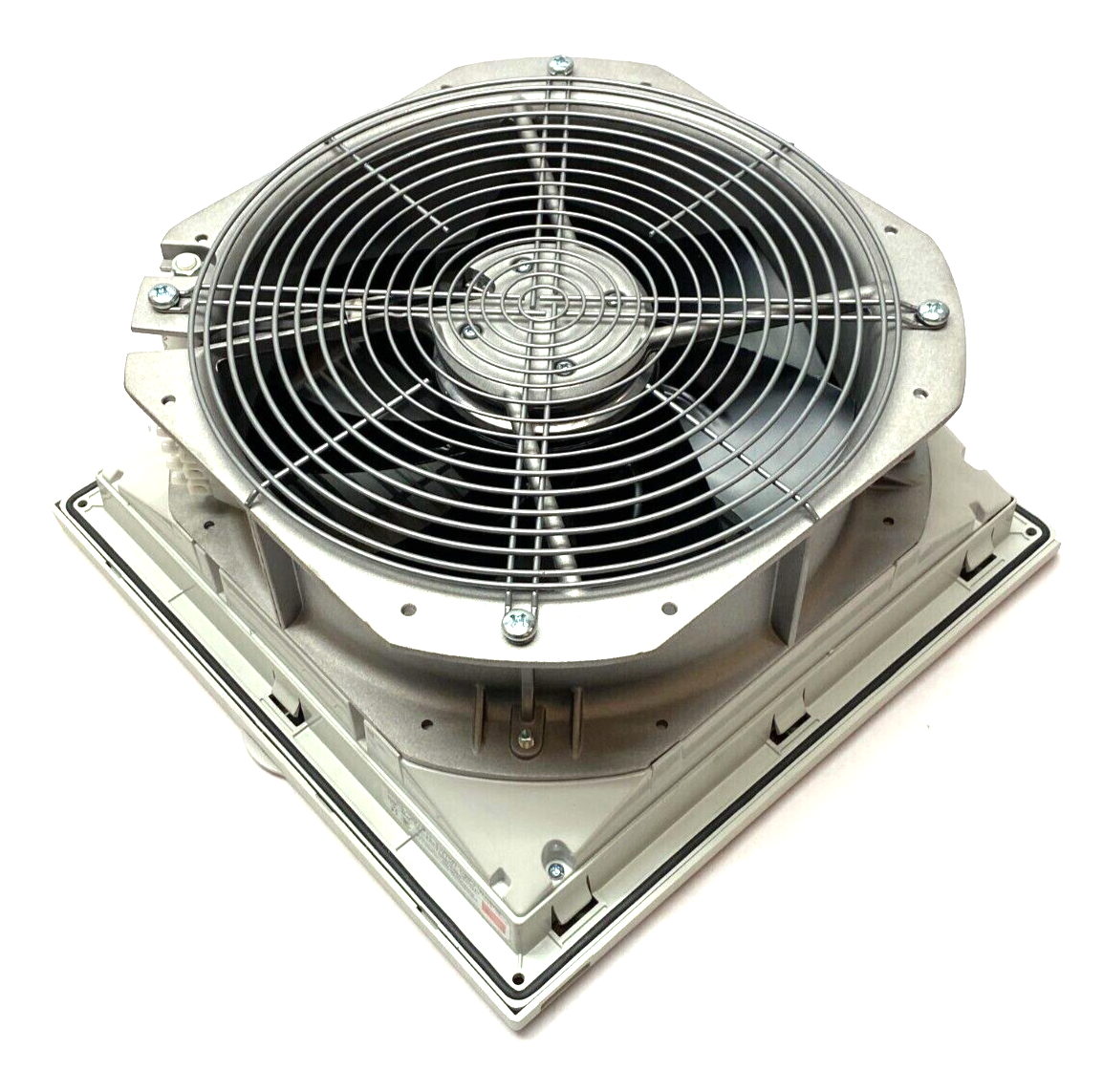 Hoffman HF1316424 Side Mount Filter Fan Thermally Protected 115V 484CFM Lt Gray - Maverick Industrial Sales