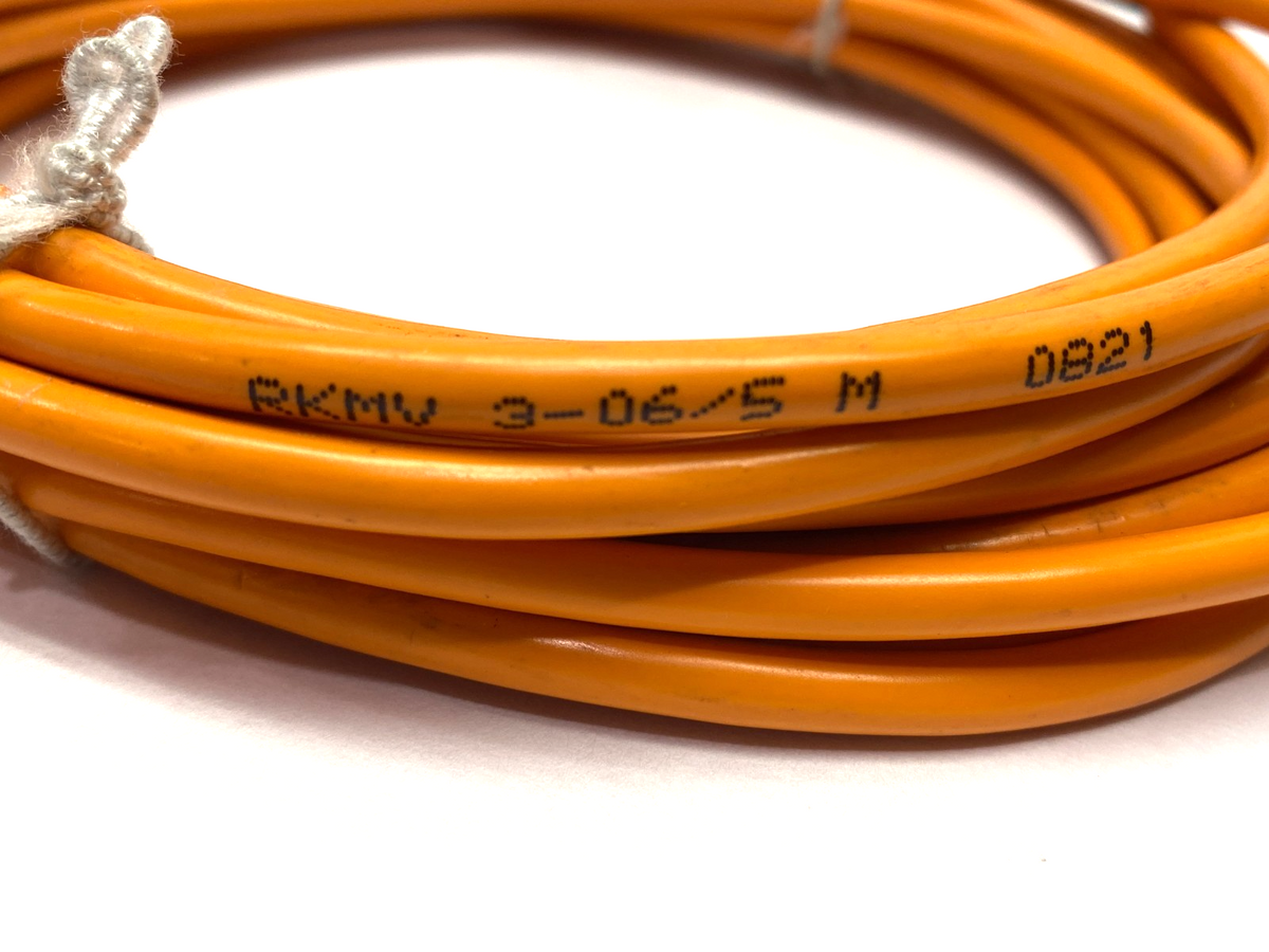 RKMV 3-06/5 M 0821 | Lumberg Automation RKMV 3-06/5M Actuator Sensor Cordset F M8 3-Pin 700000048 - Used - Maverick Industrial Sales