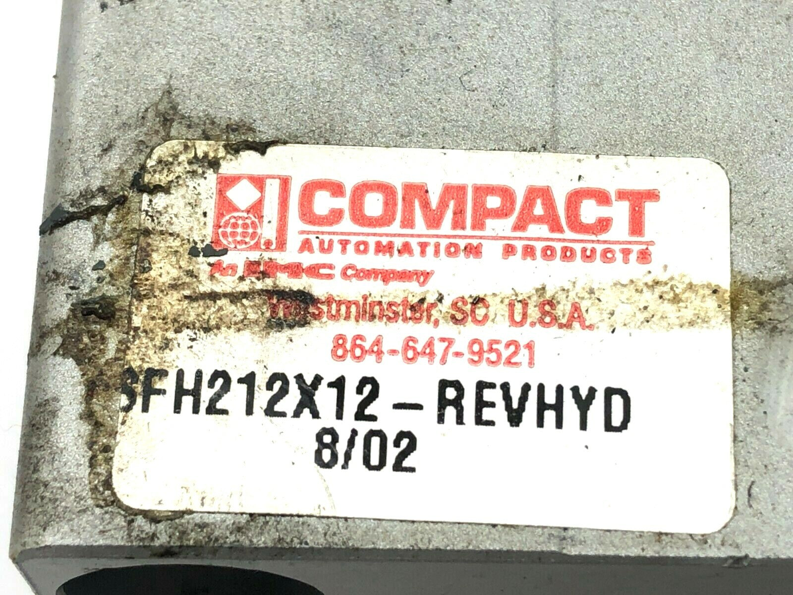 Compact Automation SFH212X12-REVHYD Pneumatic Cylinder - Maverick Industrial Sales