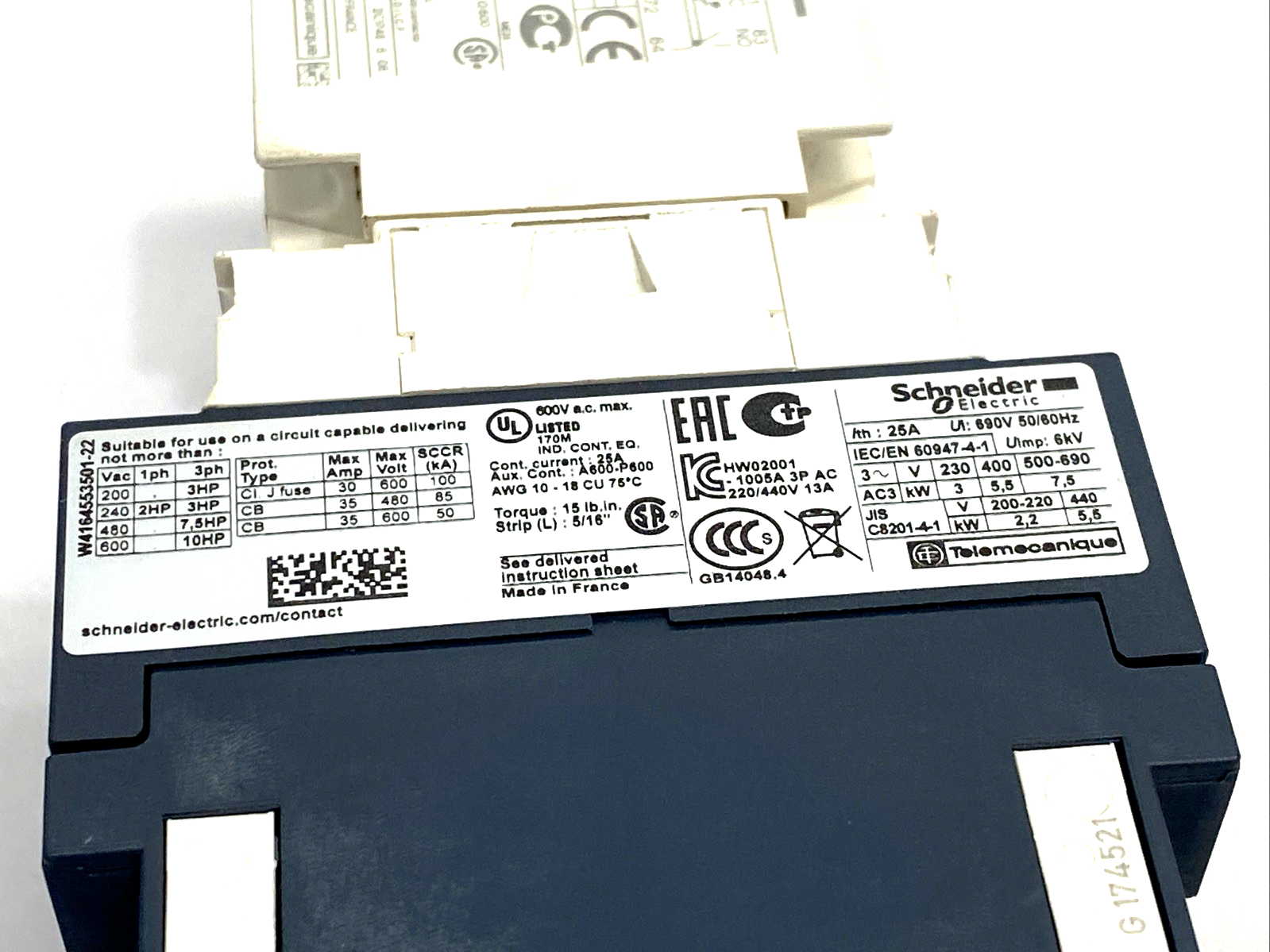 Schneider Electric LC1D12 Contactor, LAD4TBDL, LADN22 - Maverick Industrial Sales