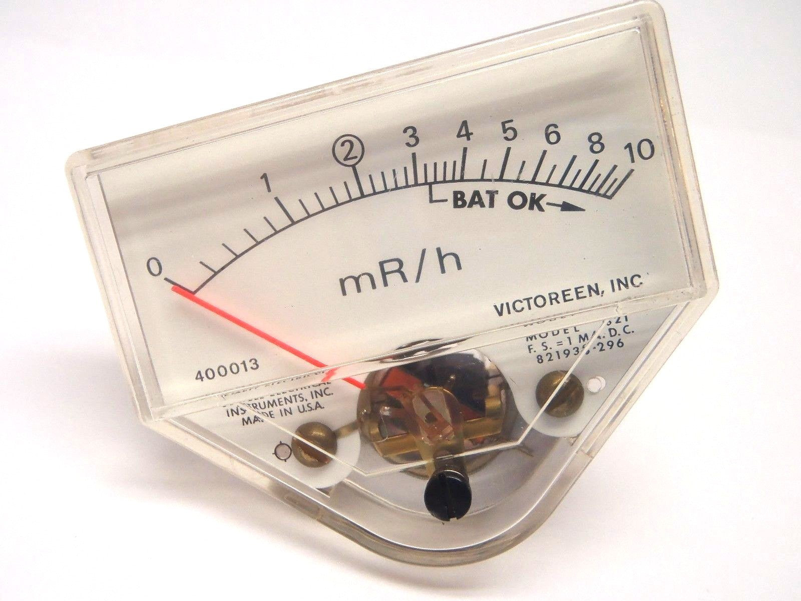 Victoreen 82T mR/h Jewel Electric 400013 Geiger Counter Analog Dial 0-10 - Maverick Industrial Sales