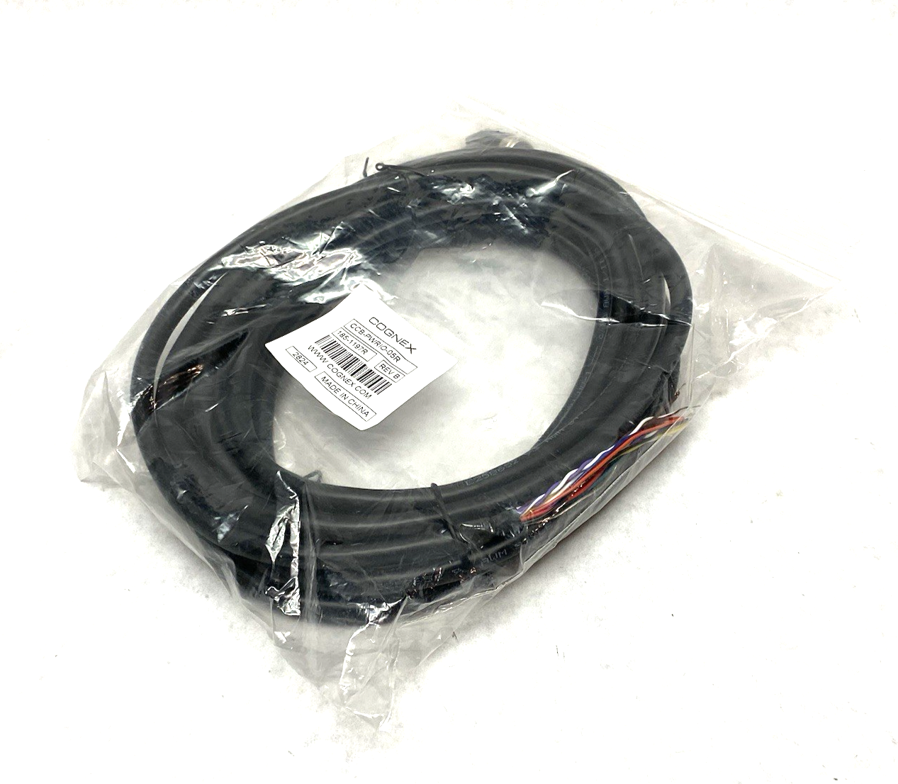 CCB-PWRIO-05R | Cognex In-Sight Single Ended Power Cable 185-1197R - New - Maverick Industrial Sales