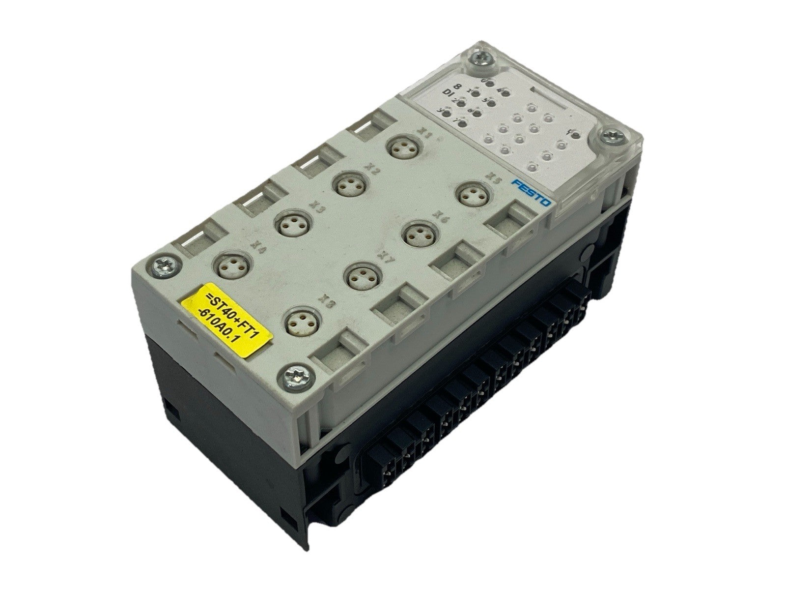 Festo CPX-AB-8-M8-3POL Manifold Block 195706 w/ CPX-GE-EV Interlinking Block - Maverick Industrial Sales