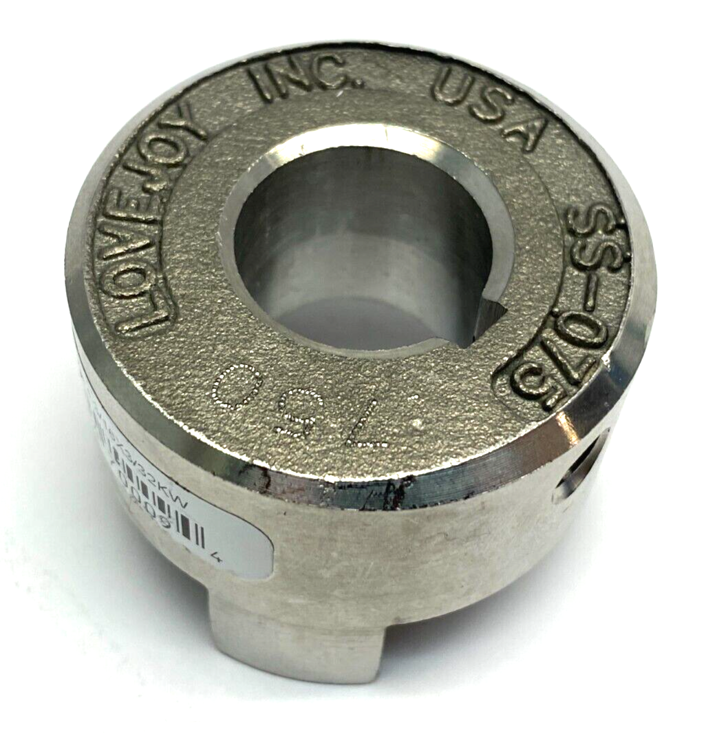 SS075-HUB-3/4-3/16X3/32KW | Lovejoy Straight Jaw Coupling Hub SS075 0.75" Bore - New – Open Box - Maverick Industrial Sales