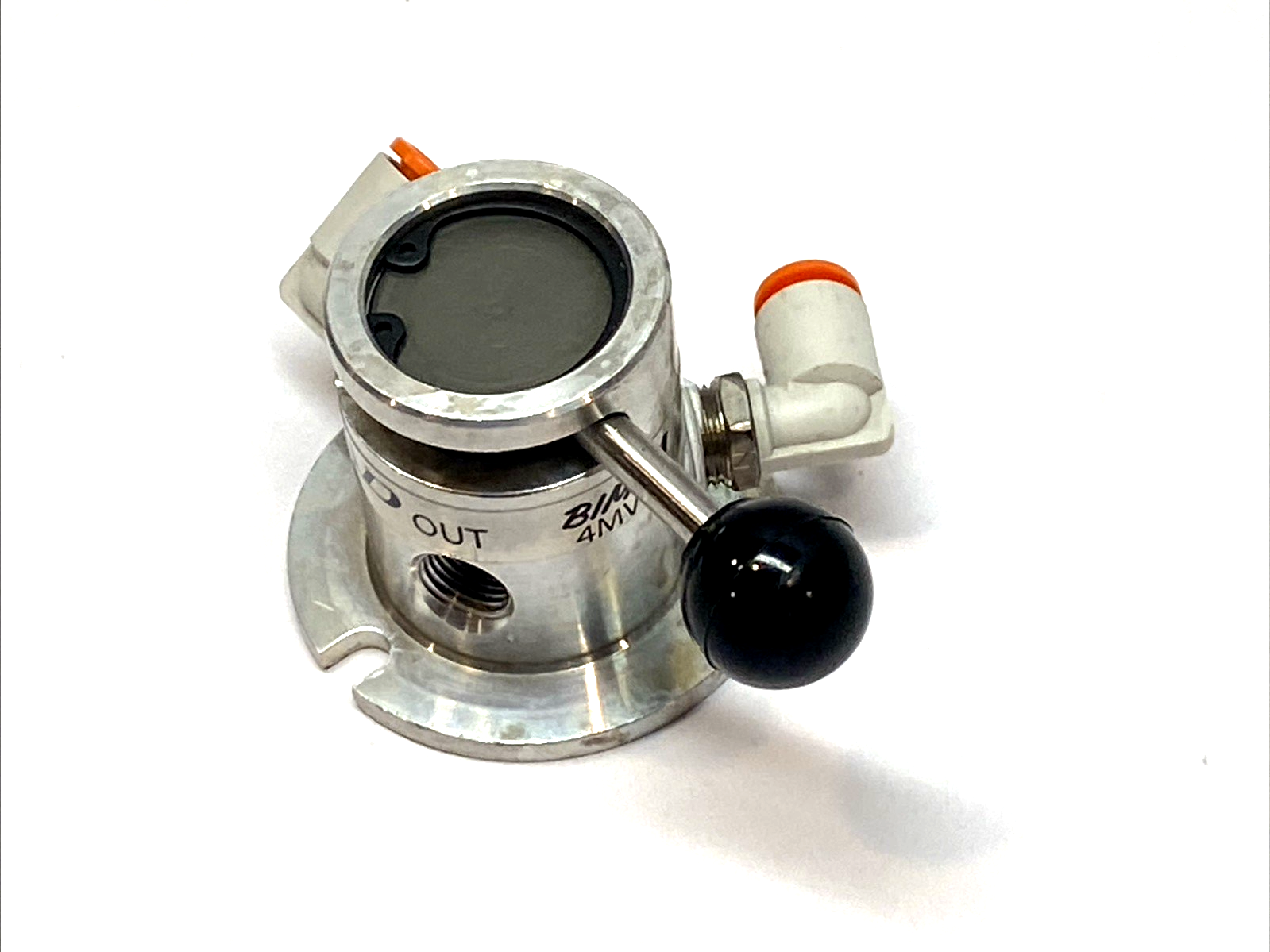 MHL-4 | Mead 4-Way Ball Handle Pneumatic Valve 1/8" NPT 150 PSI - Used - Maverick Industrial Sales