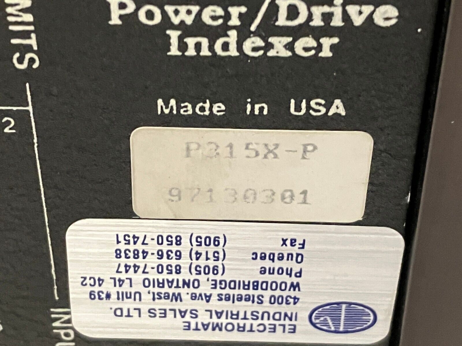 American Precision Industries P315X-P Power Drive Indexer P315X Series - Maverick Industrial Sales