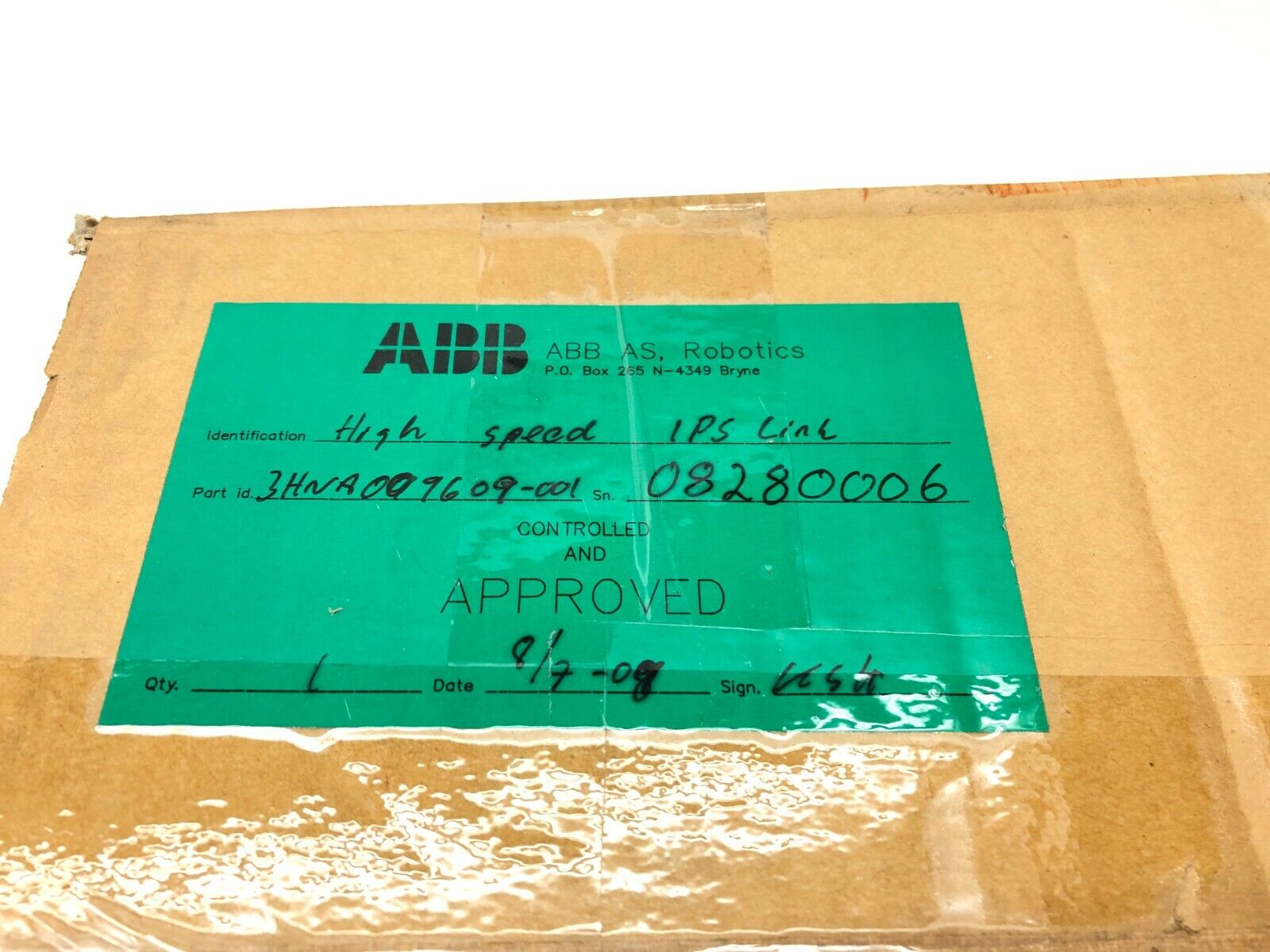 ABB 3HNA009609-001 Rev. 02 High Speed IPS Link Assembly, Robot Control Module - Maverick Industrial Sales